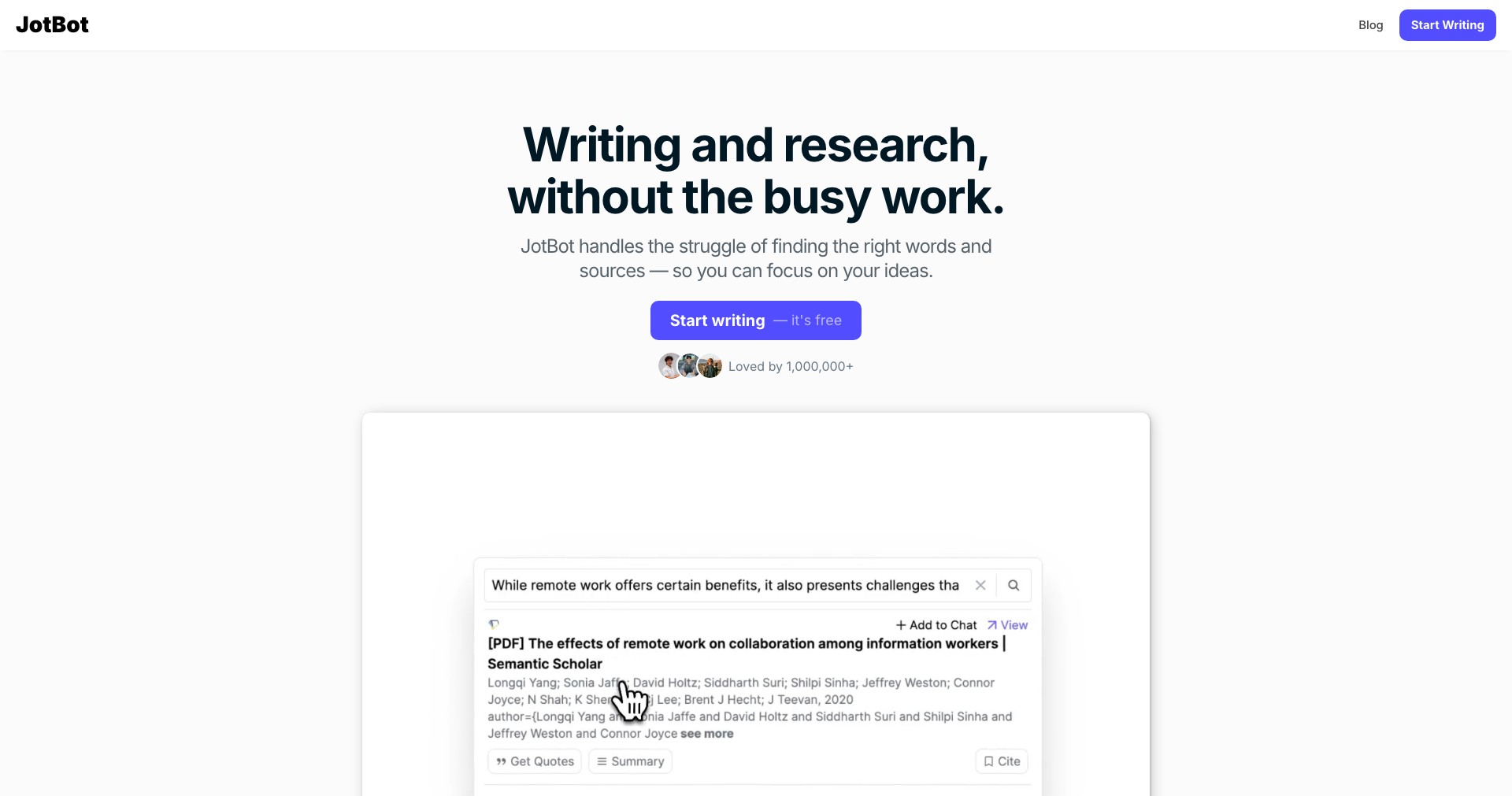 JotBot Screenshot