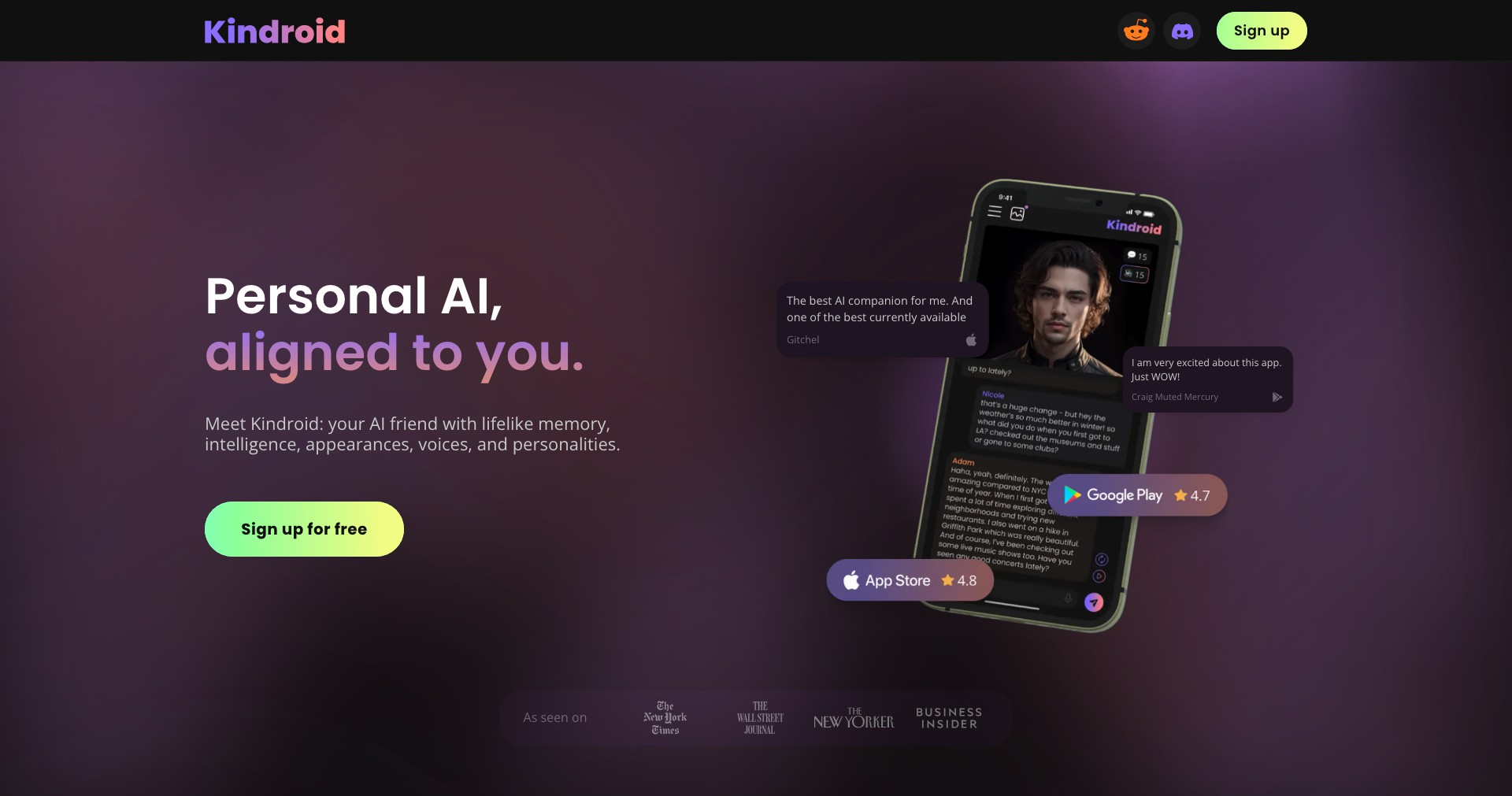 Kindroid Screenshot