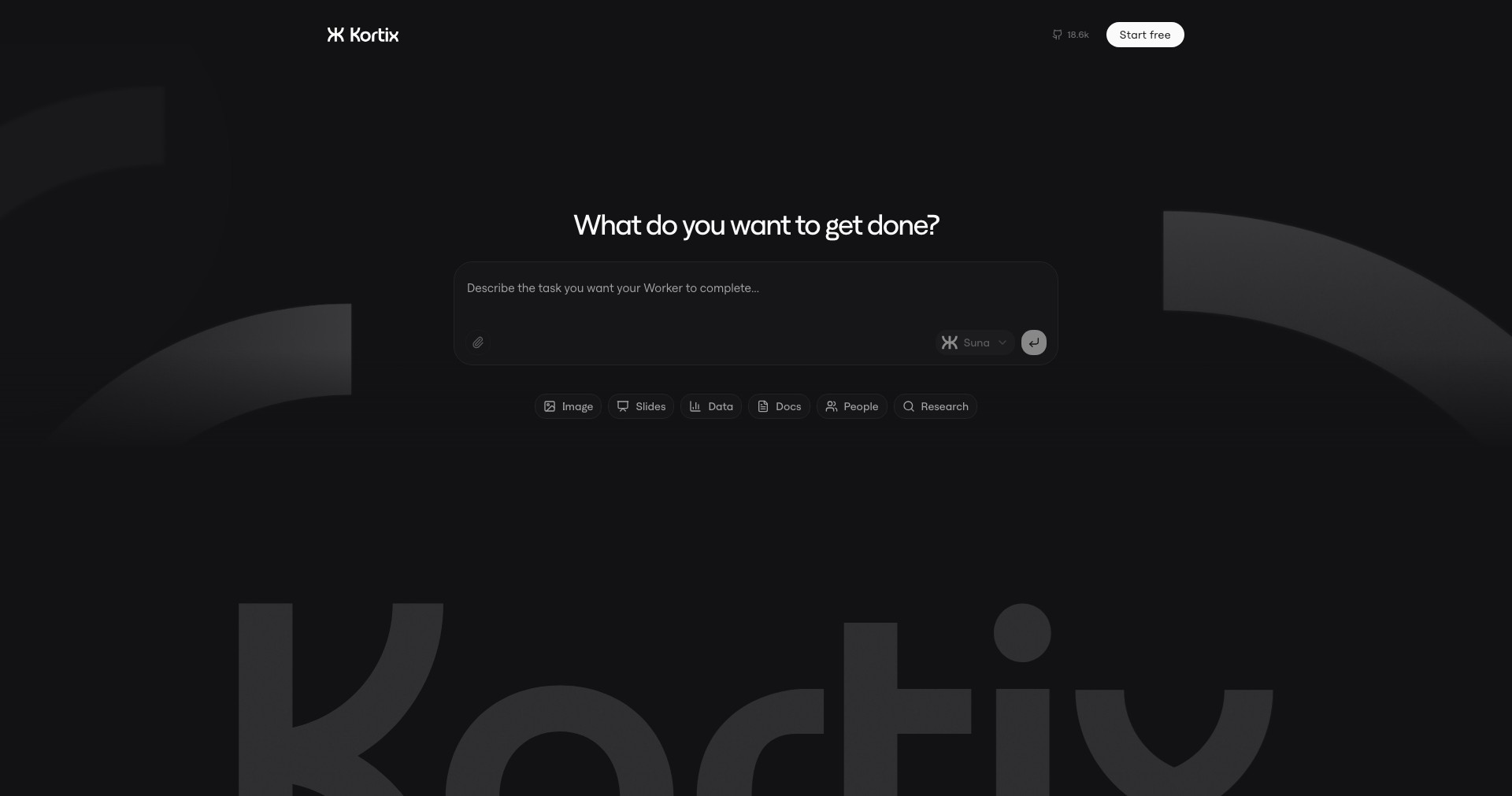 Kortix Suna Screenshot