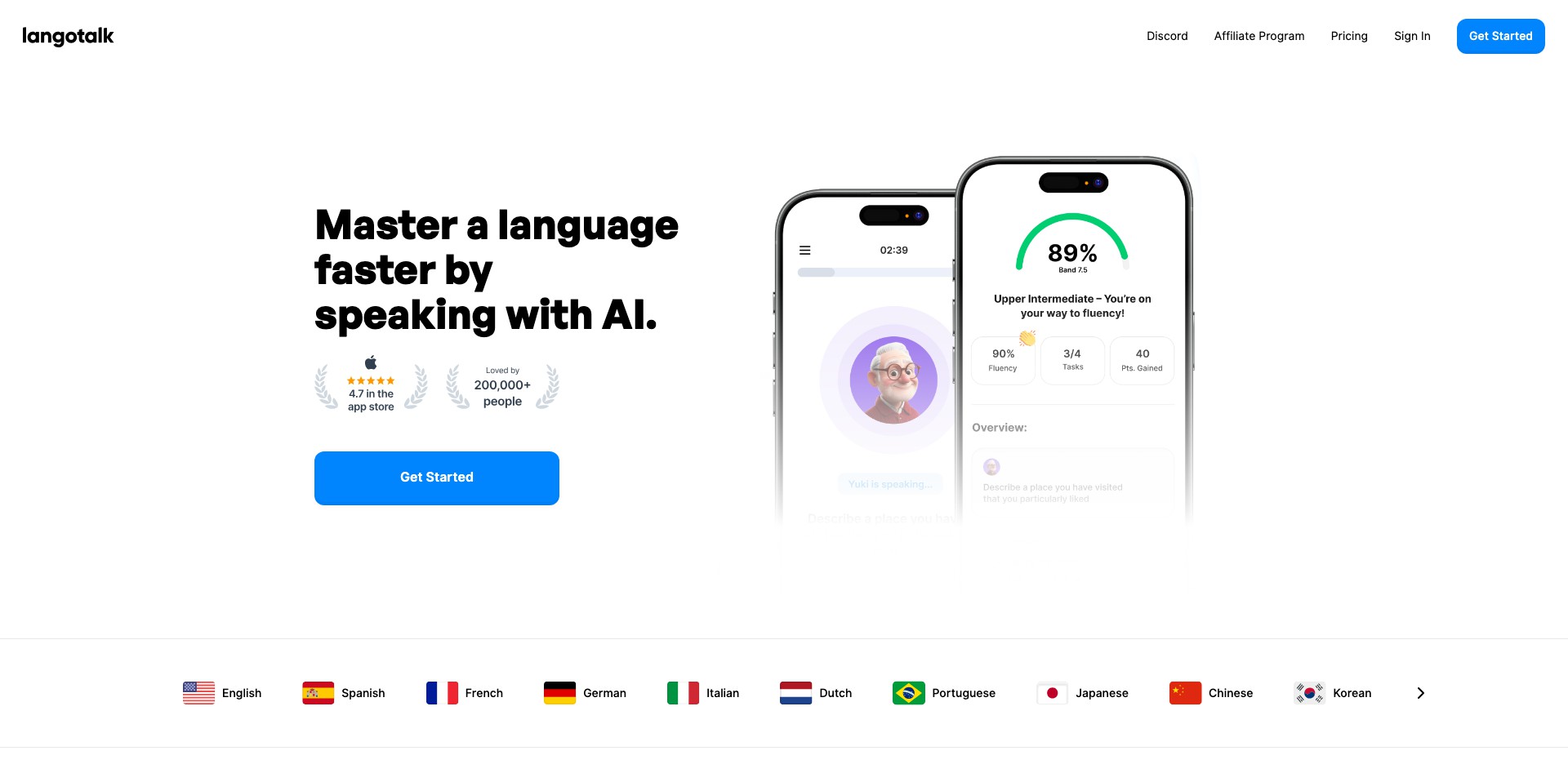 Langotalk Screenshot