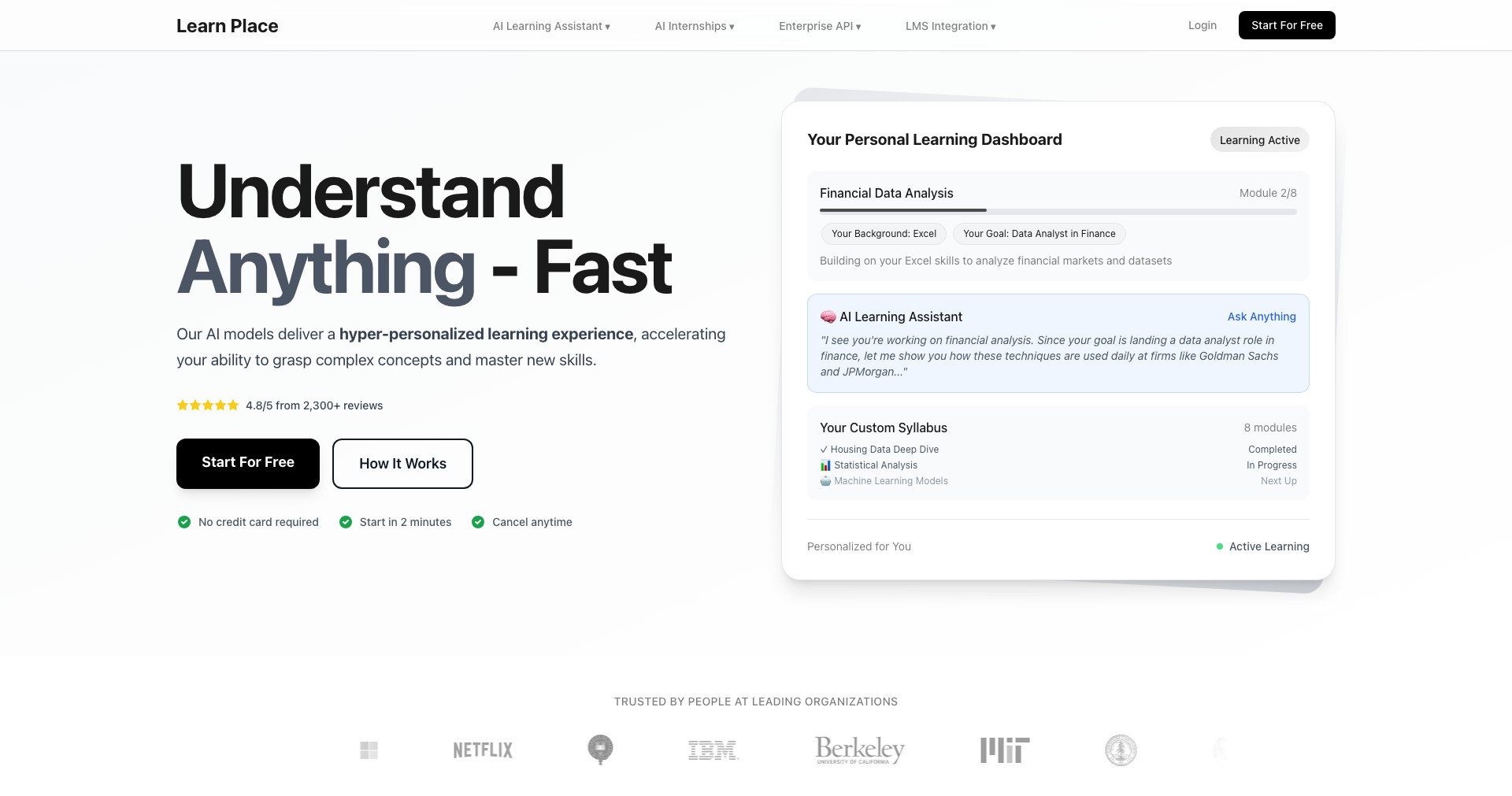 Learn Place AI Screenshot