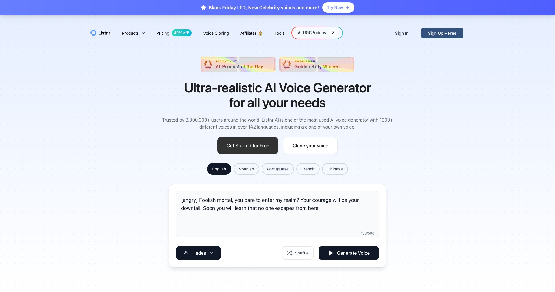 Listnr AI Screenshot
