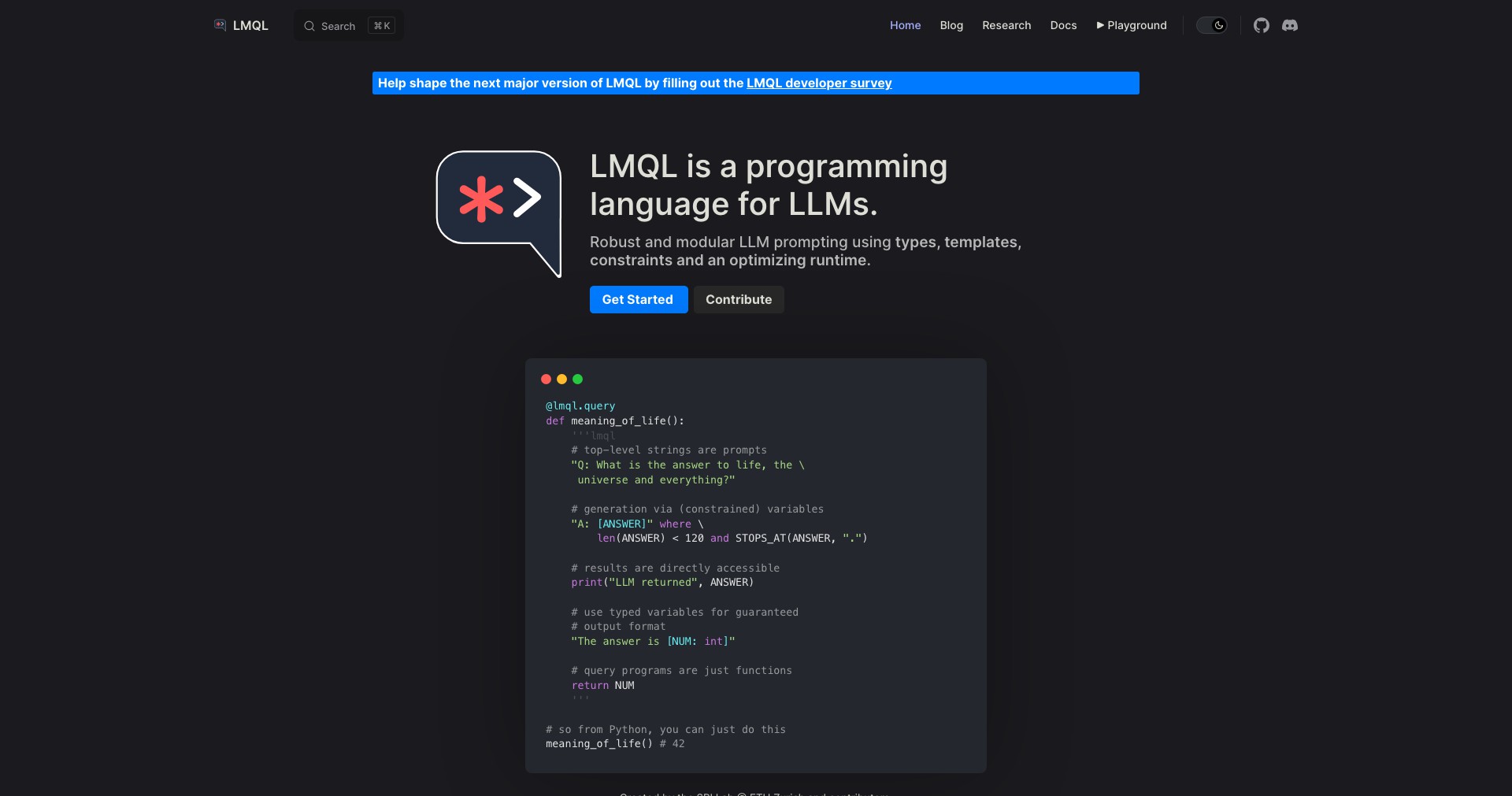 Lmql Screenshot