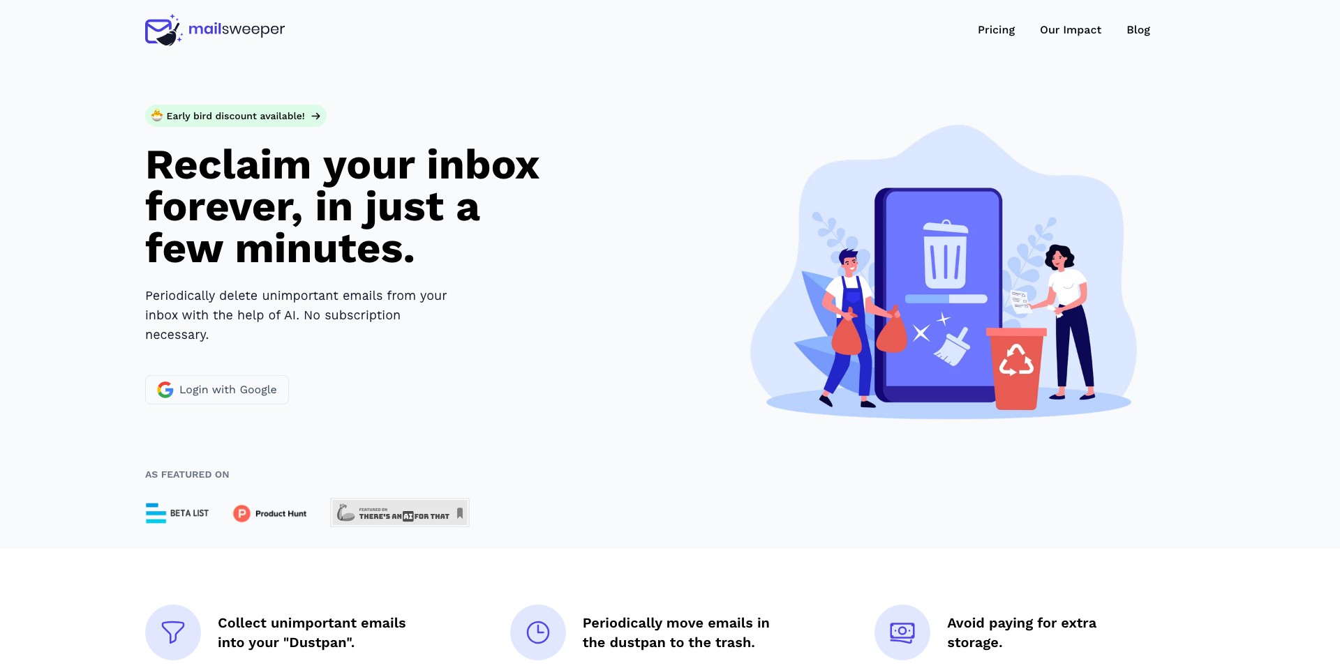 MailSweeper Screenshot