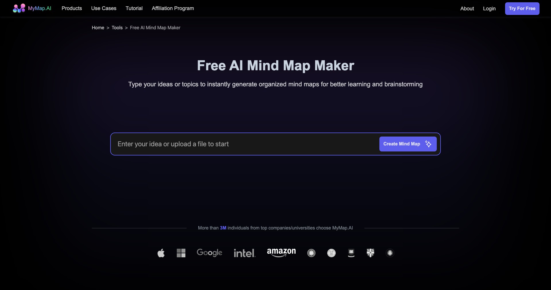 Mindmap Screenshot