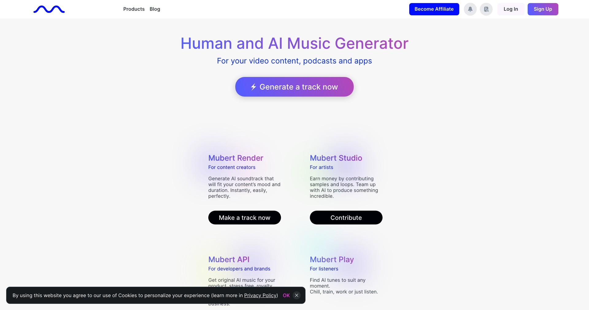 Mubert Screenshot