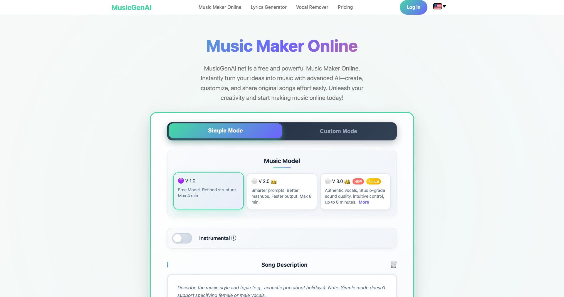 MusicGen Screenshot