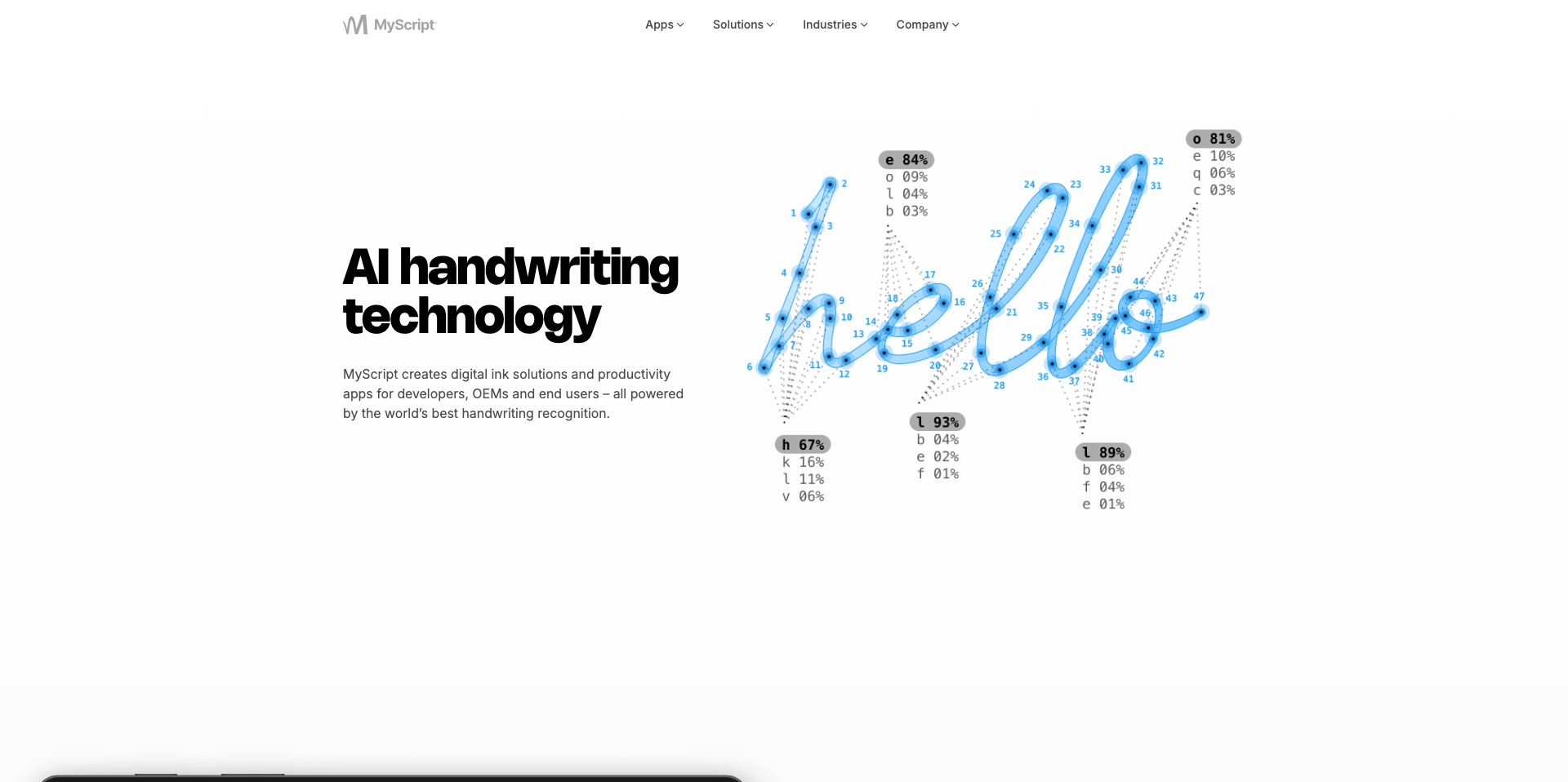 MyScript AI Screenshot