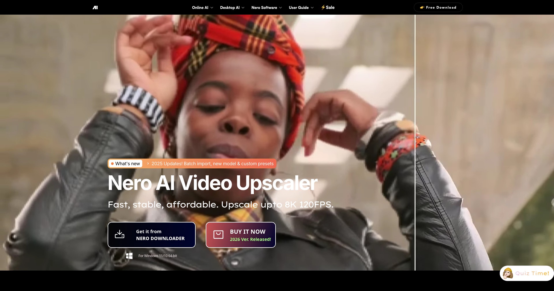 Nero AI Video Upscaler Screenshot