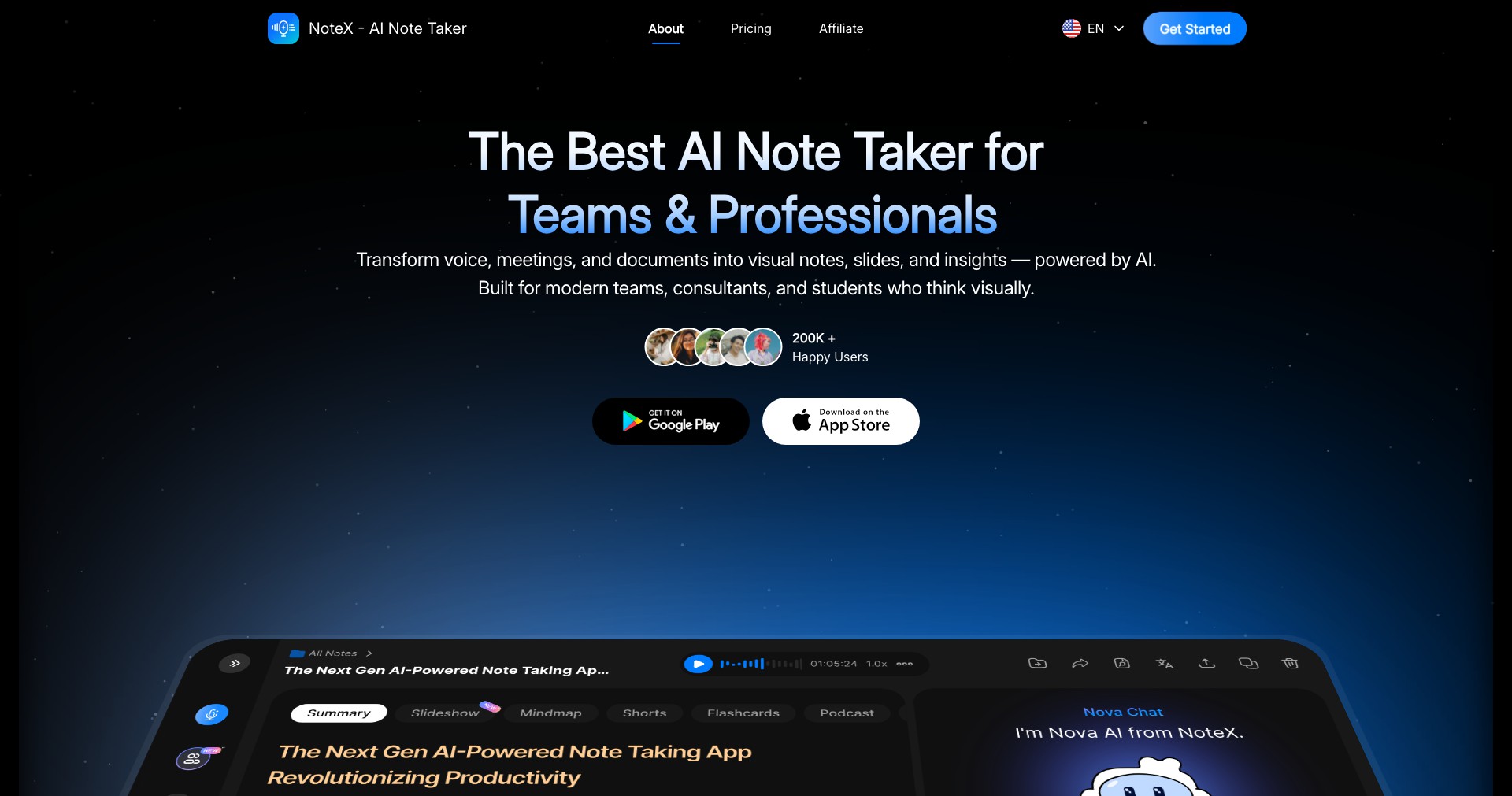 NoteX Screenshot