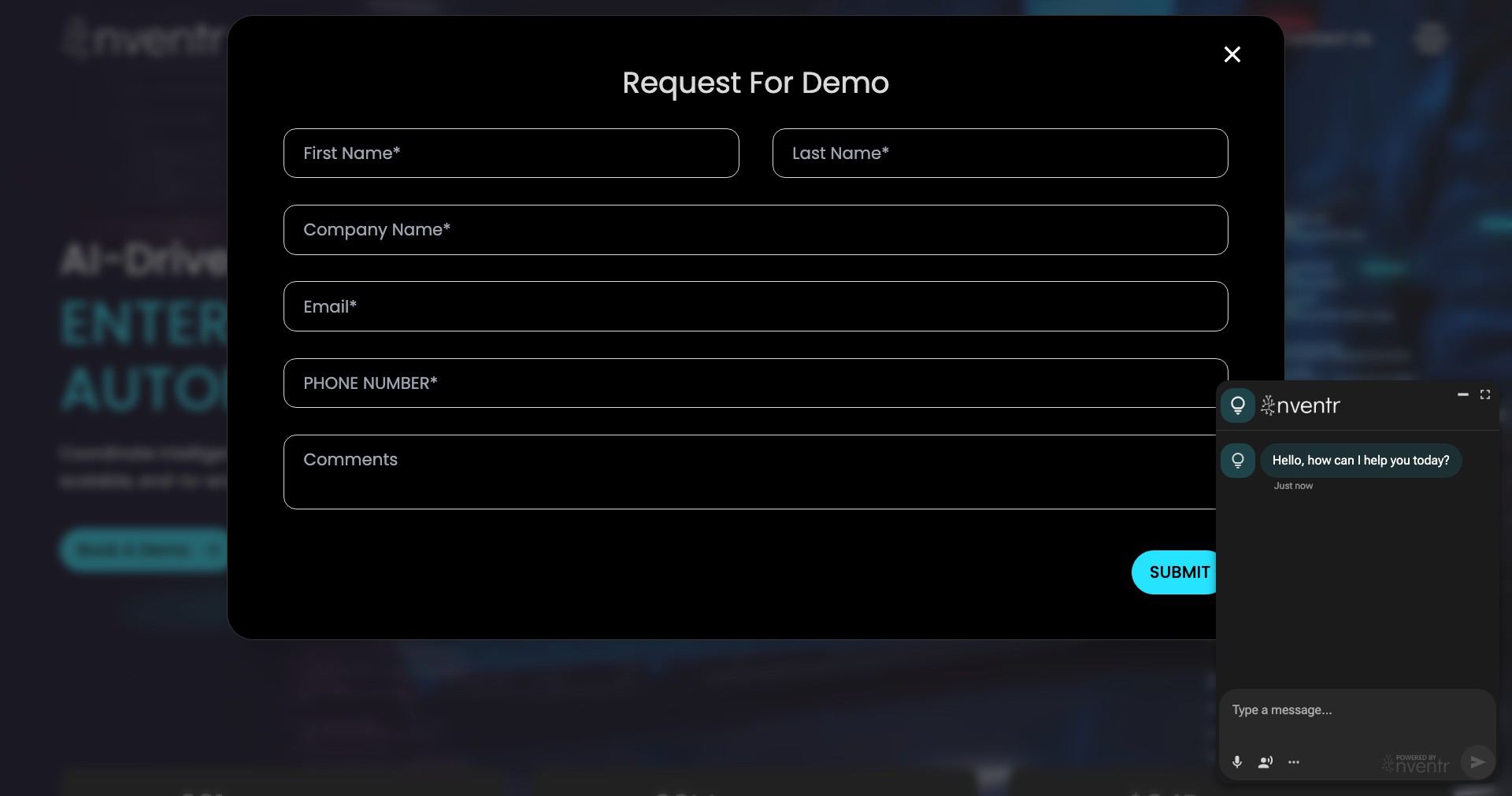 nventr AI Platform Screenshot