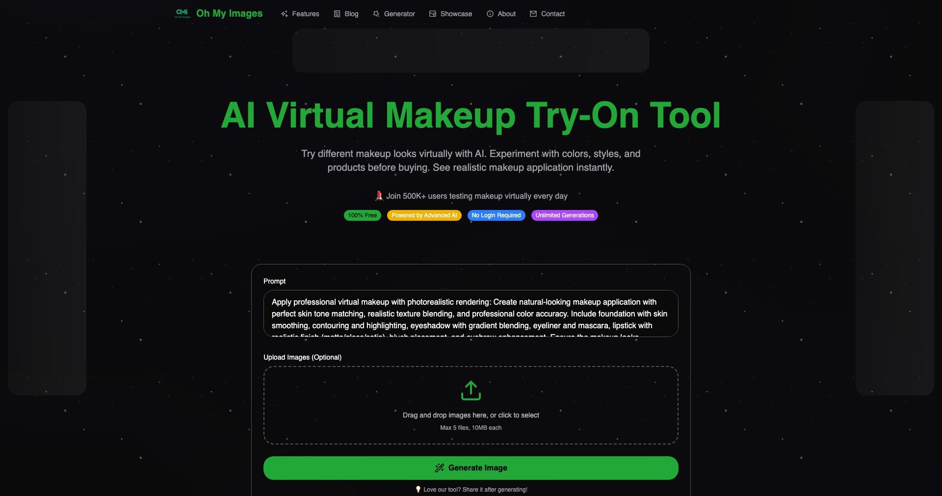Oh My Images Virtual Makeup Screenshot