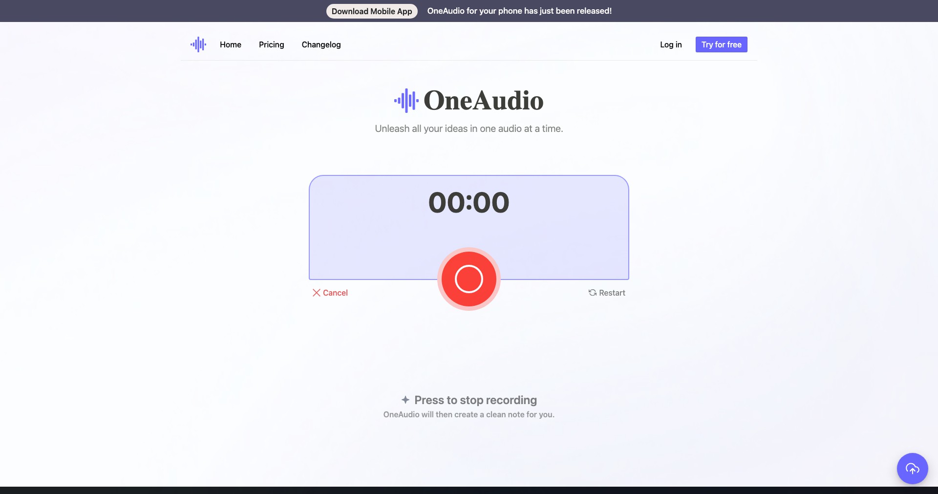 OneAudio Screenshot