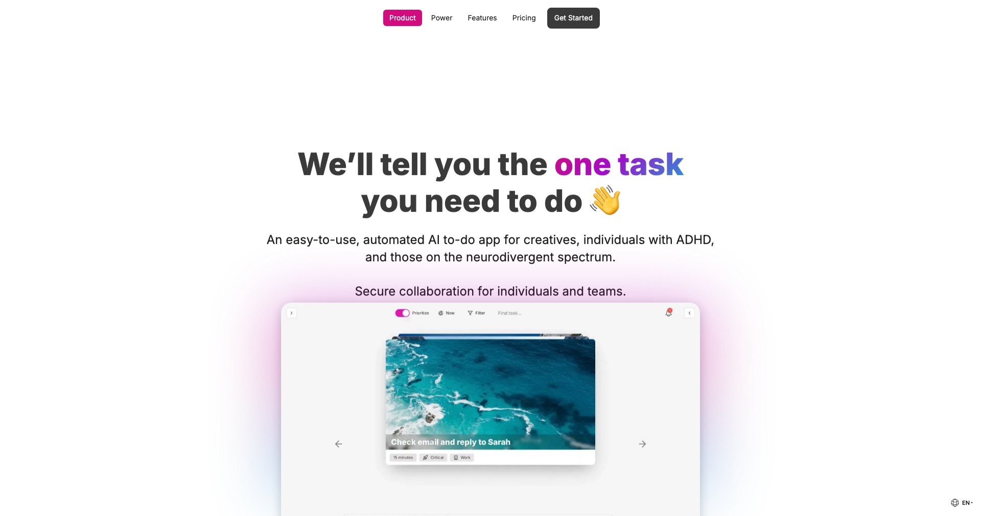 OneTask Screenshot