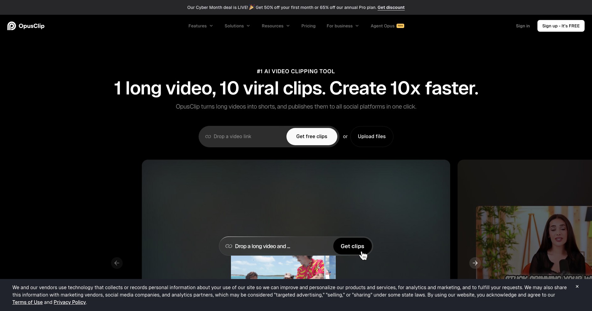 OpusClip Screenshot