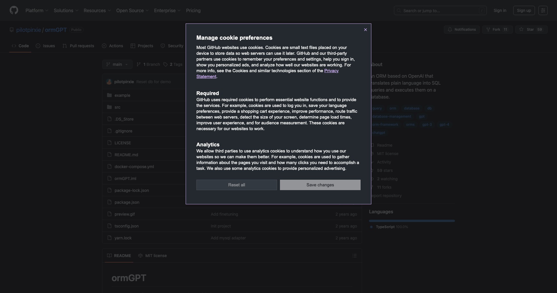 ormGPT Screenshot