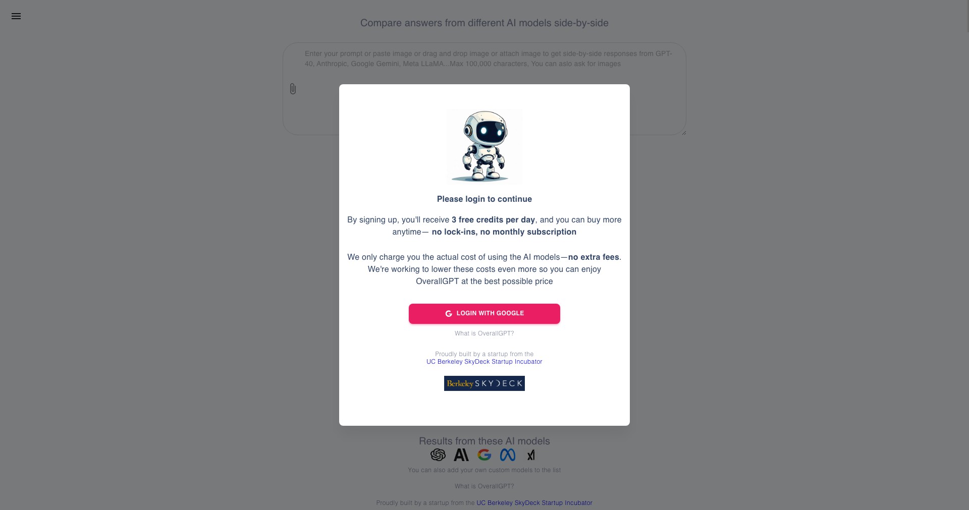 OverallGPT Screenshot