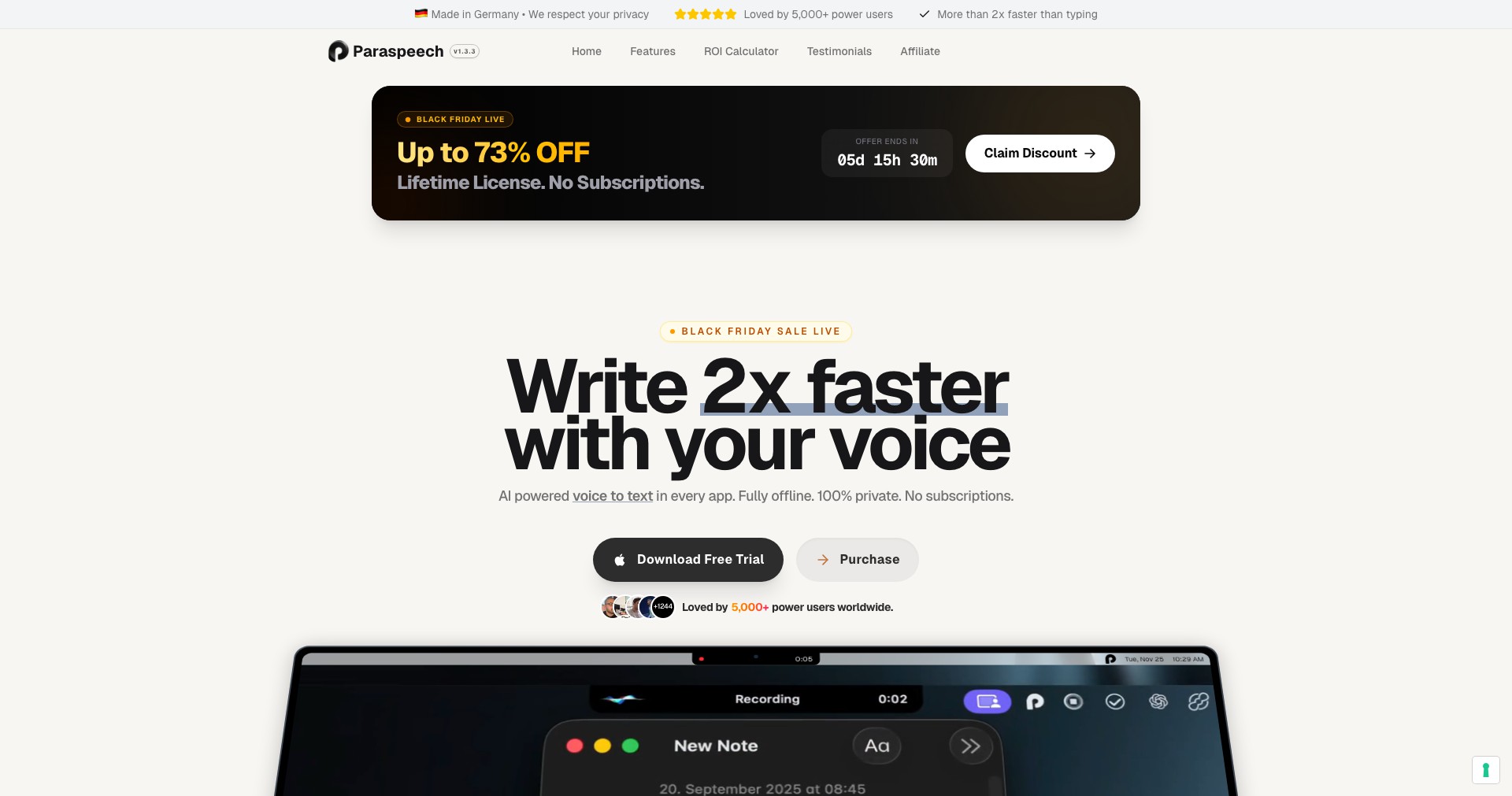 Paraspeech Screenshot