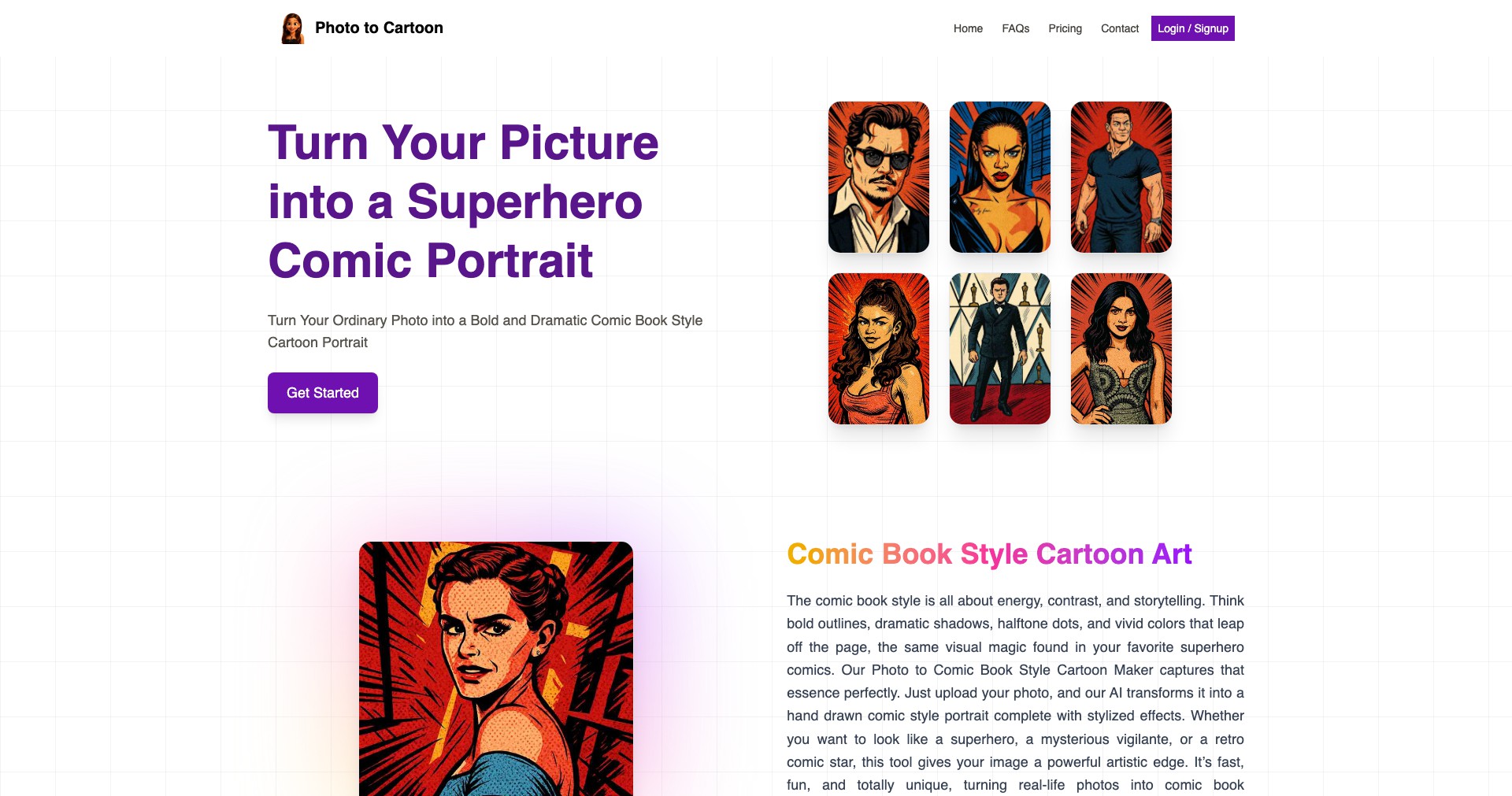 Photo to Cartoon.co Screenshot
