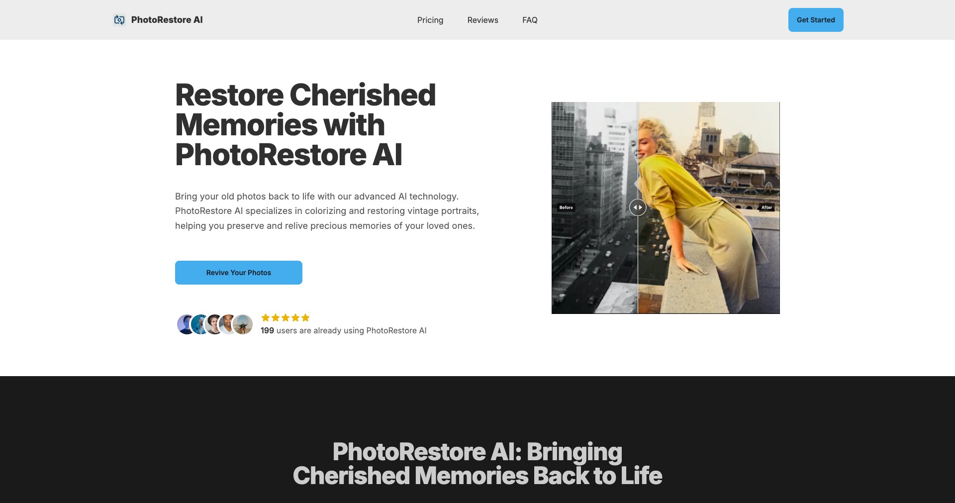 PhotoRestore Screenshot