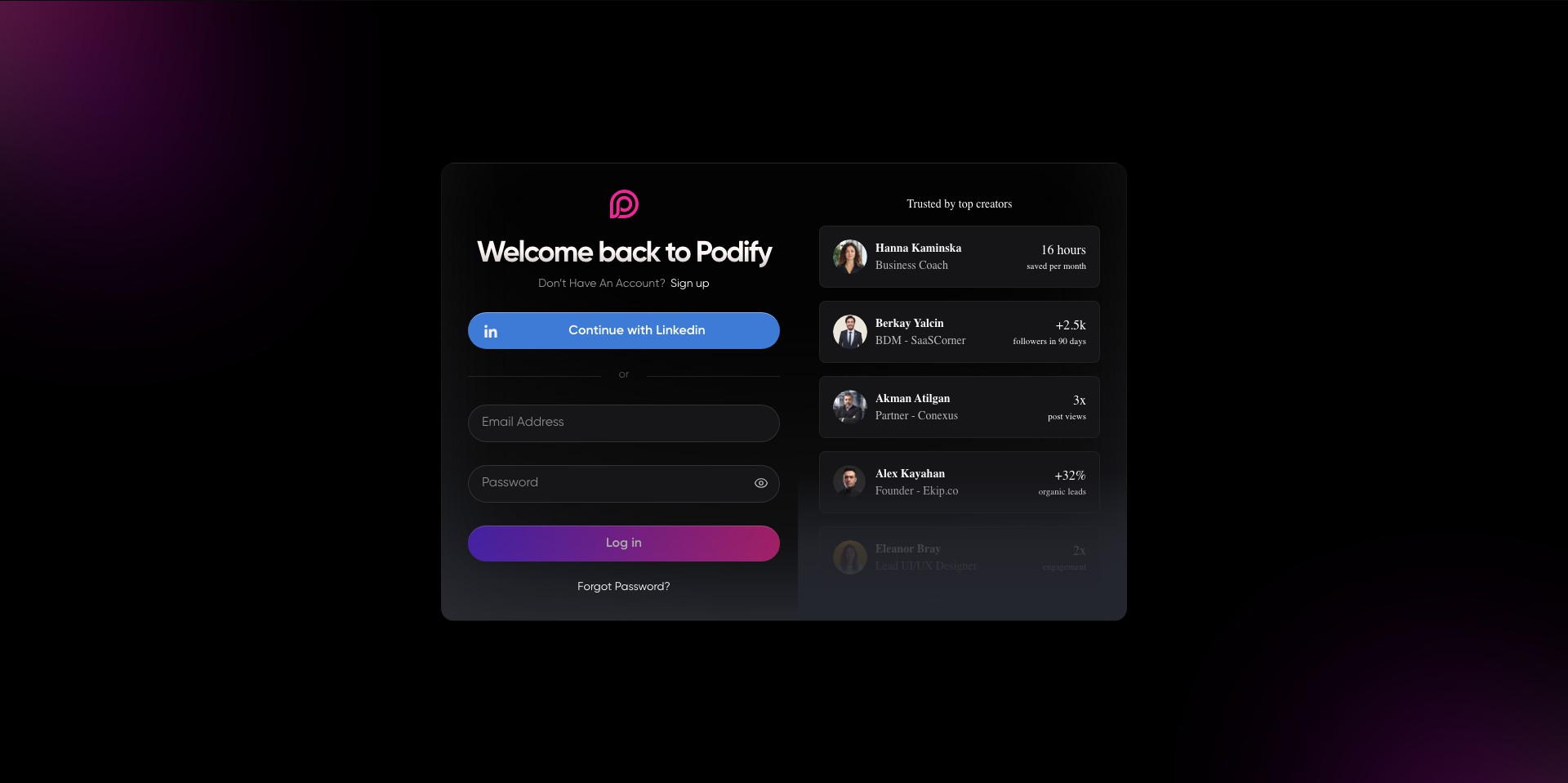 Podify.io Screenshot