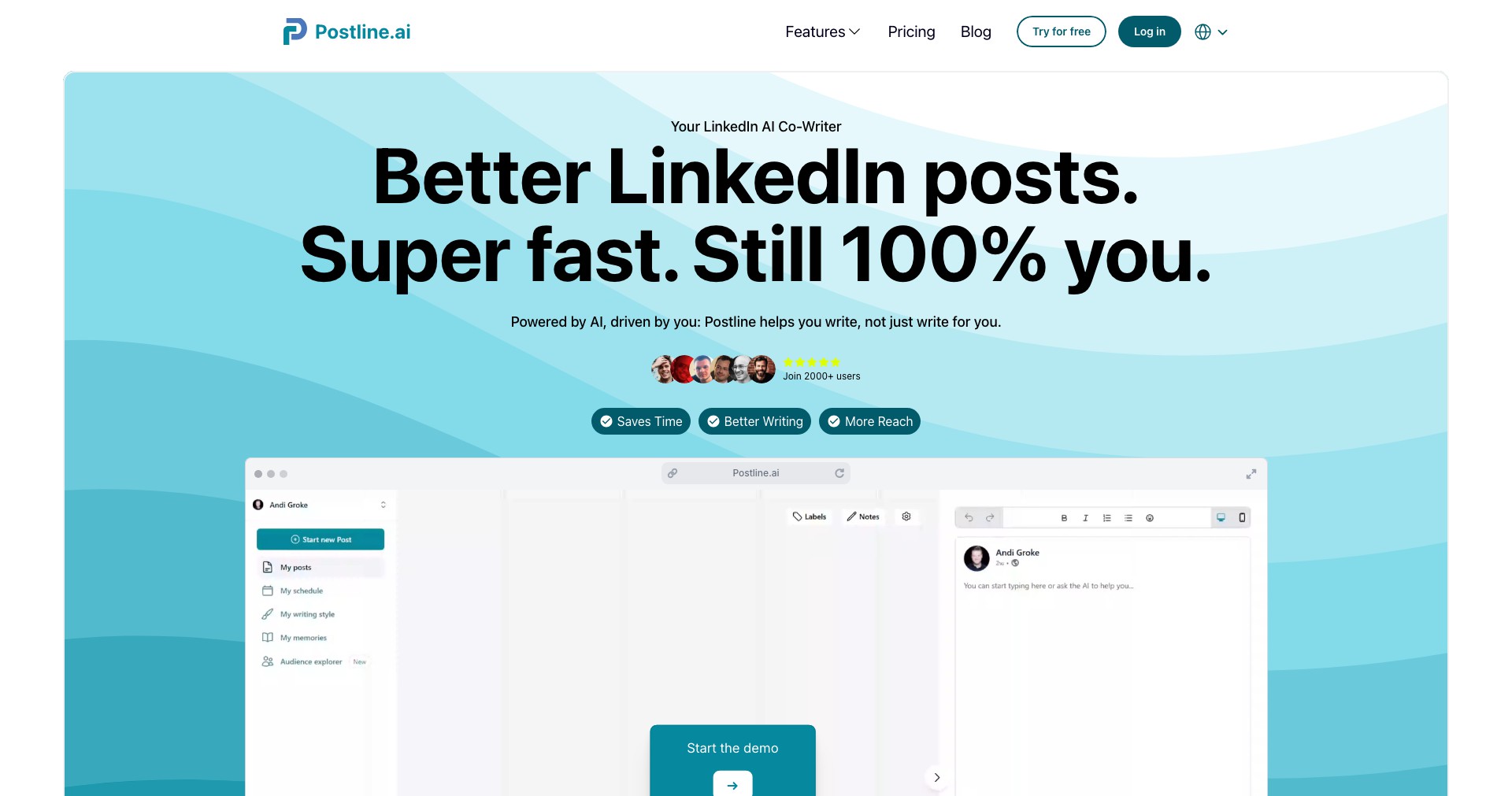 Postline.ai Screenshot