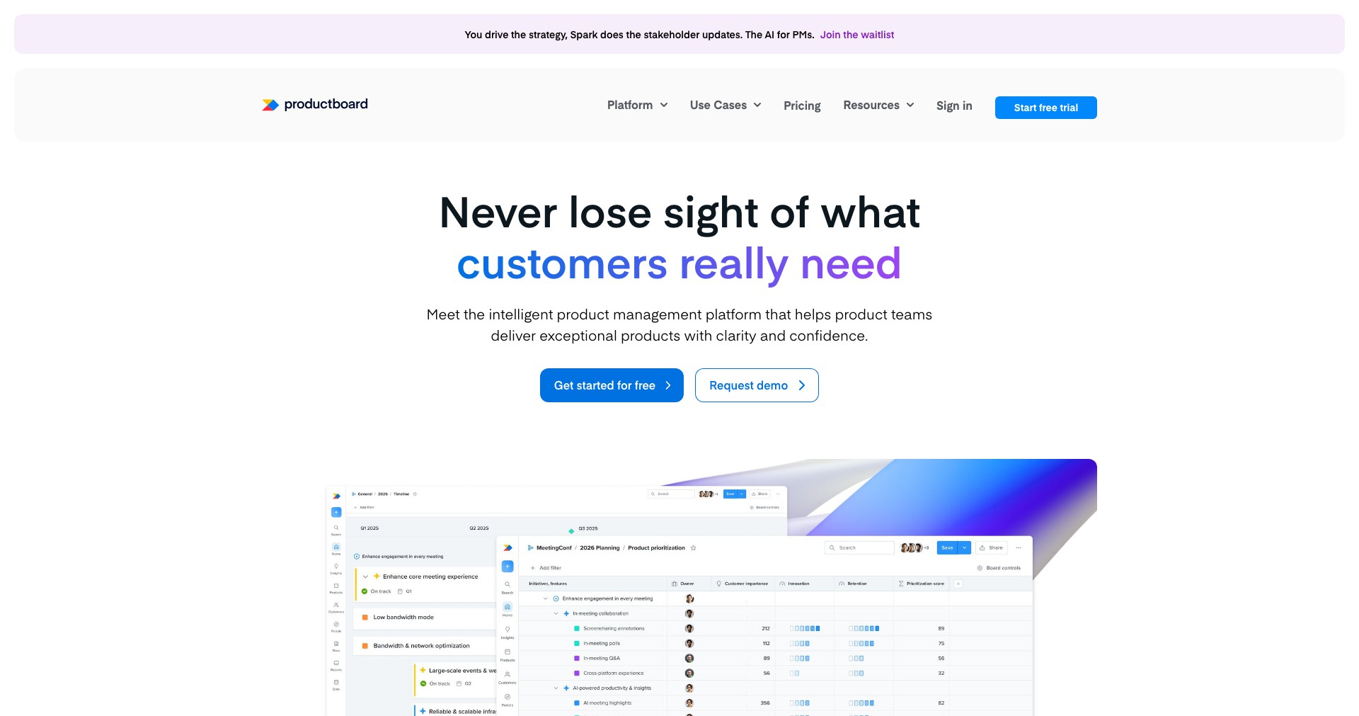 Productboard Screenshot