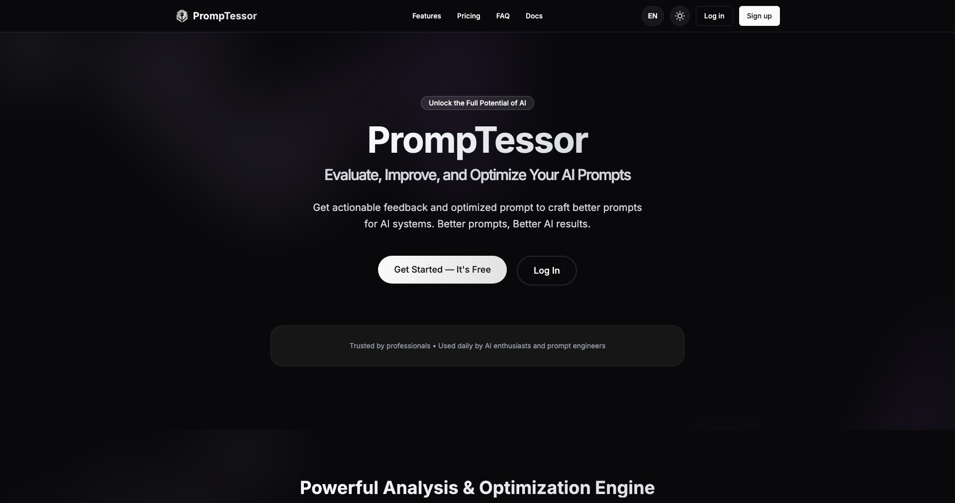 PrompTessor v1.2.0 Screenshot
