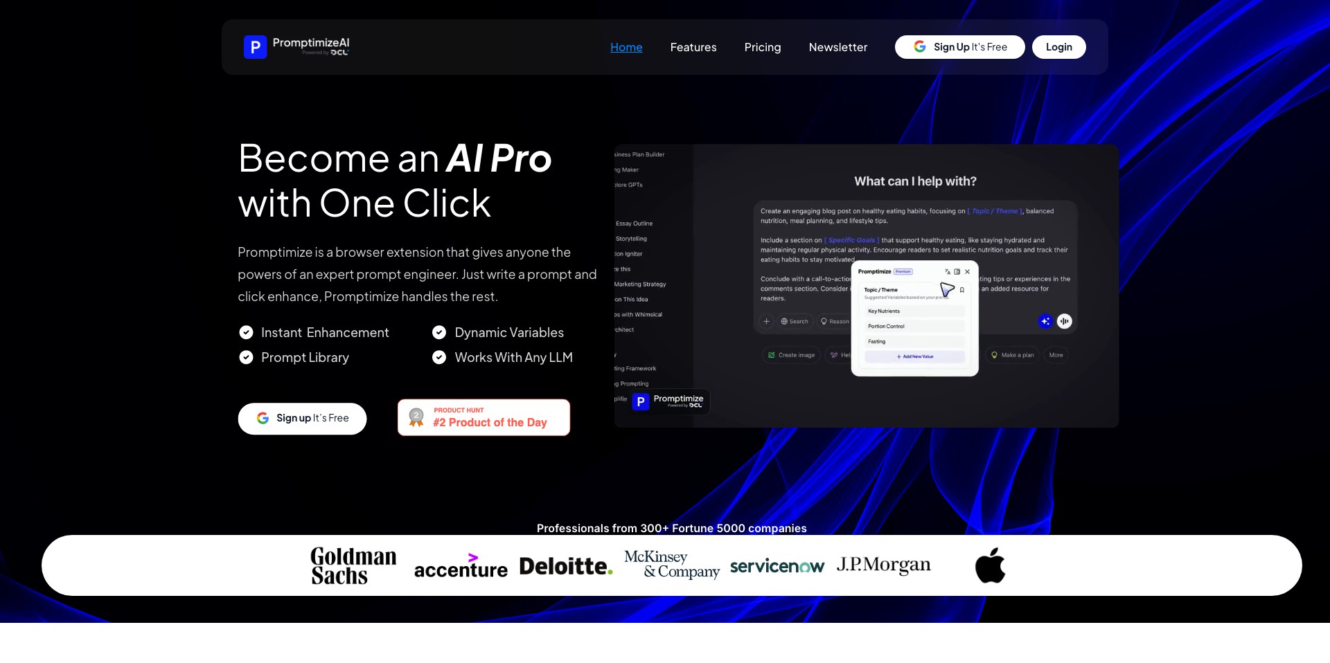 Promptimize AI Screenshot