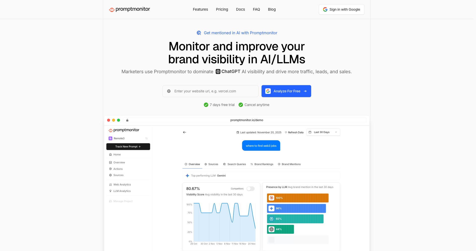 Promptmonitor Screenshot