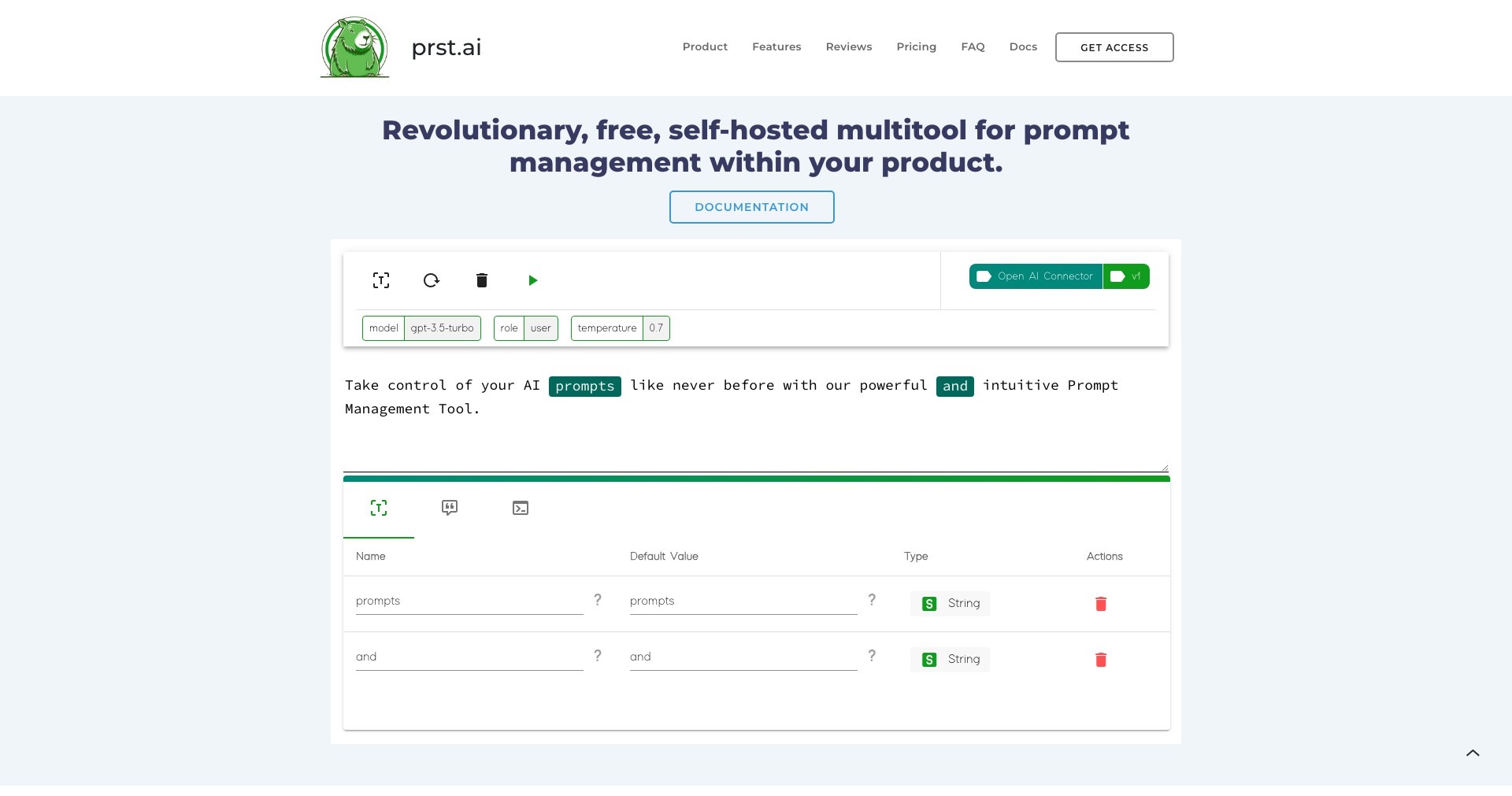 PRST.ai Screenshot