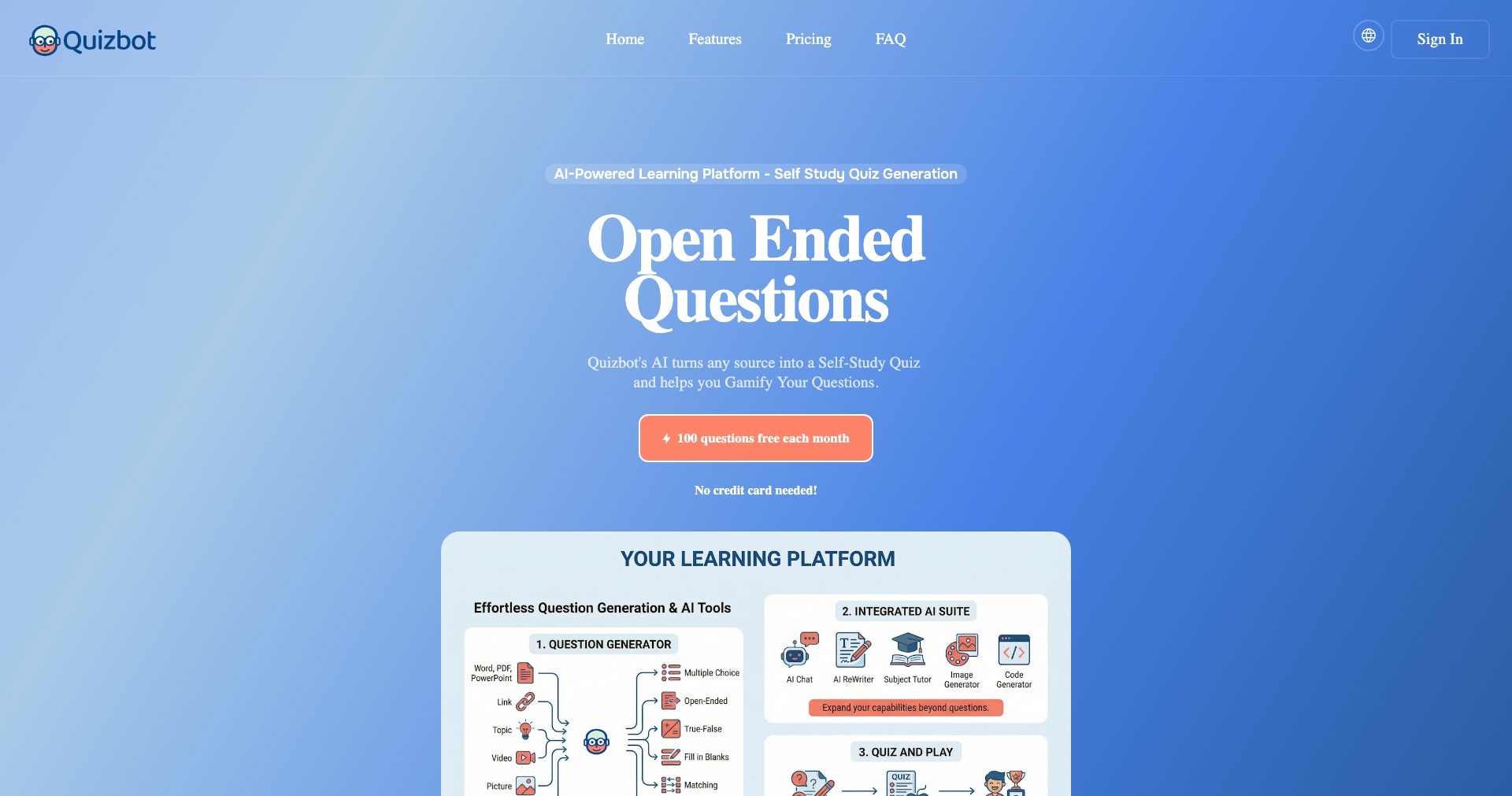 Quizbot Screenshot