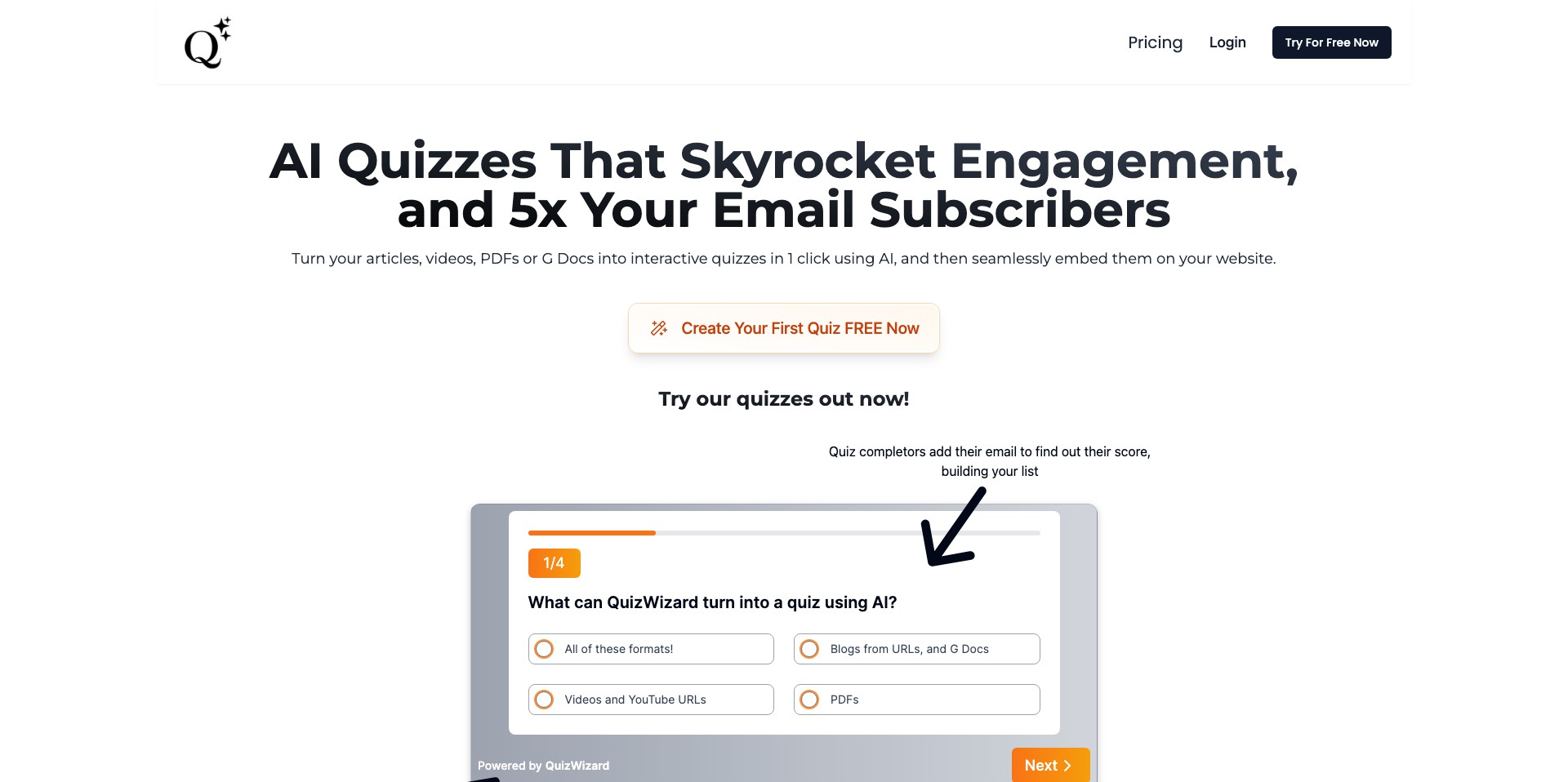 QuizWizard Screenshot