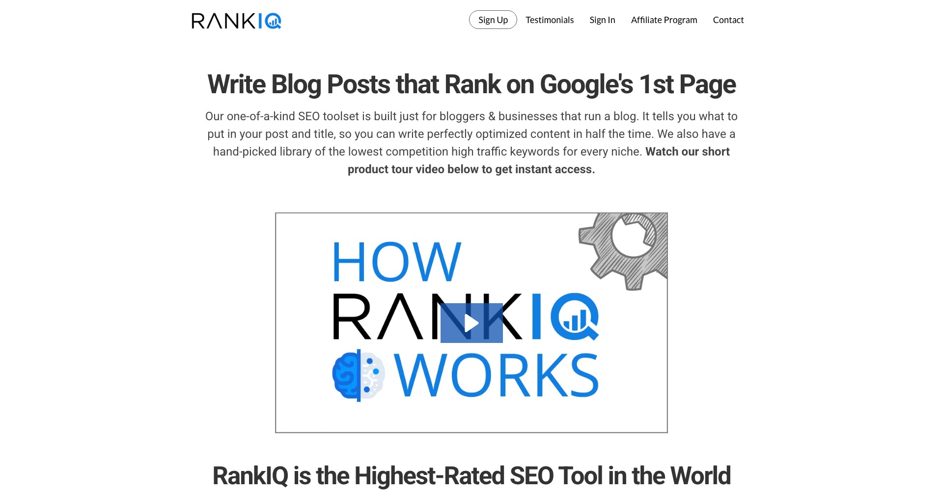 RankIQ Screenshot