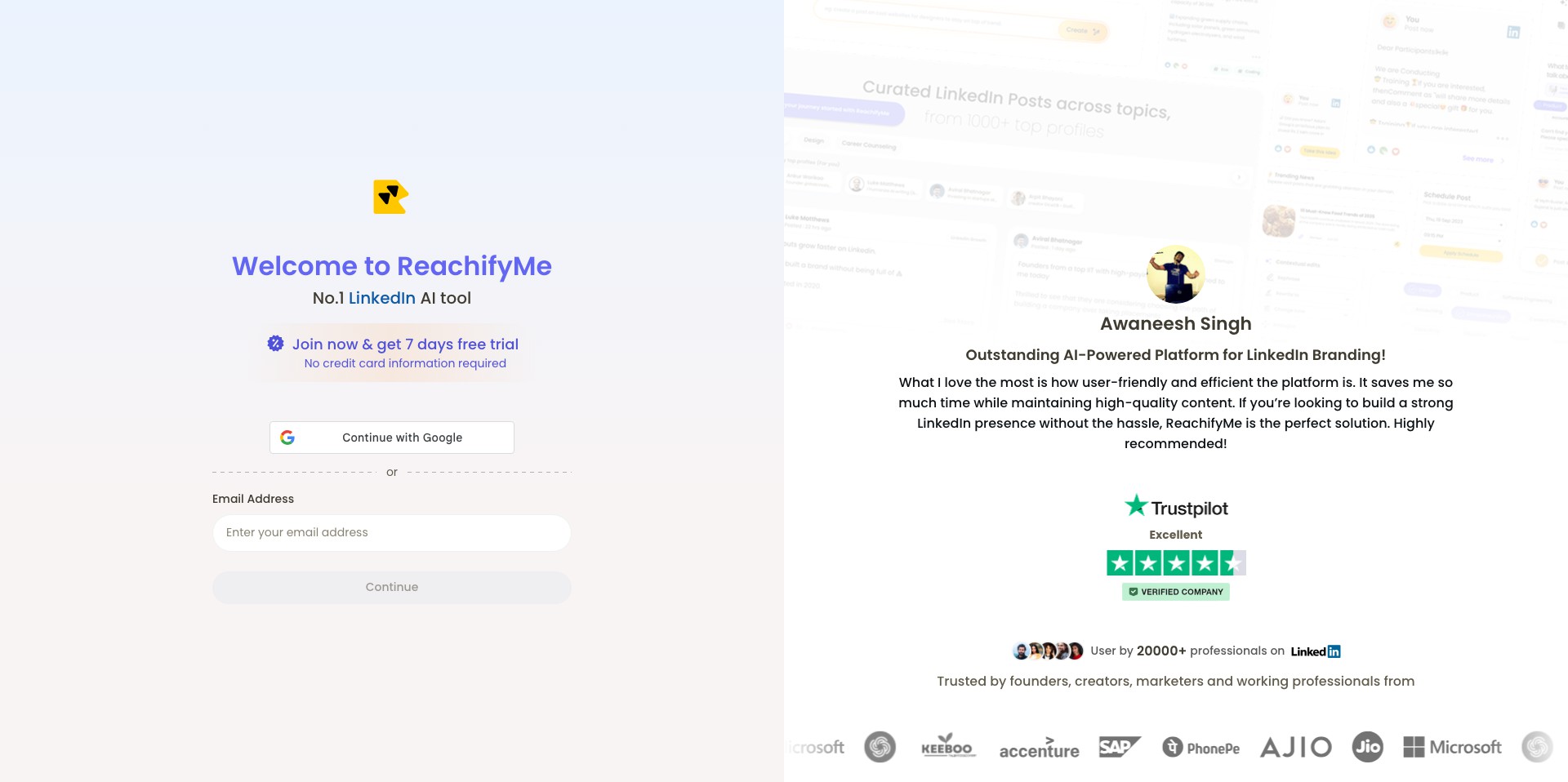 ReachifyMe v1.1.0 Screenshot