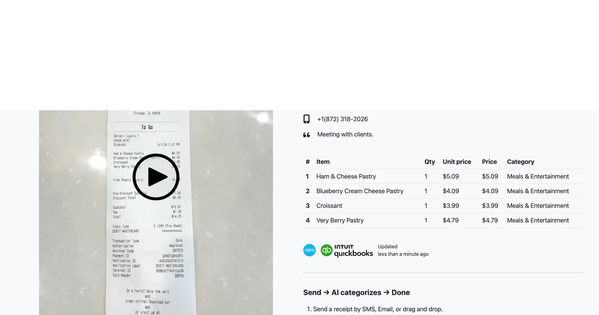 Receipt AI Screenshot