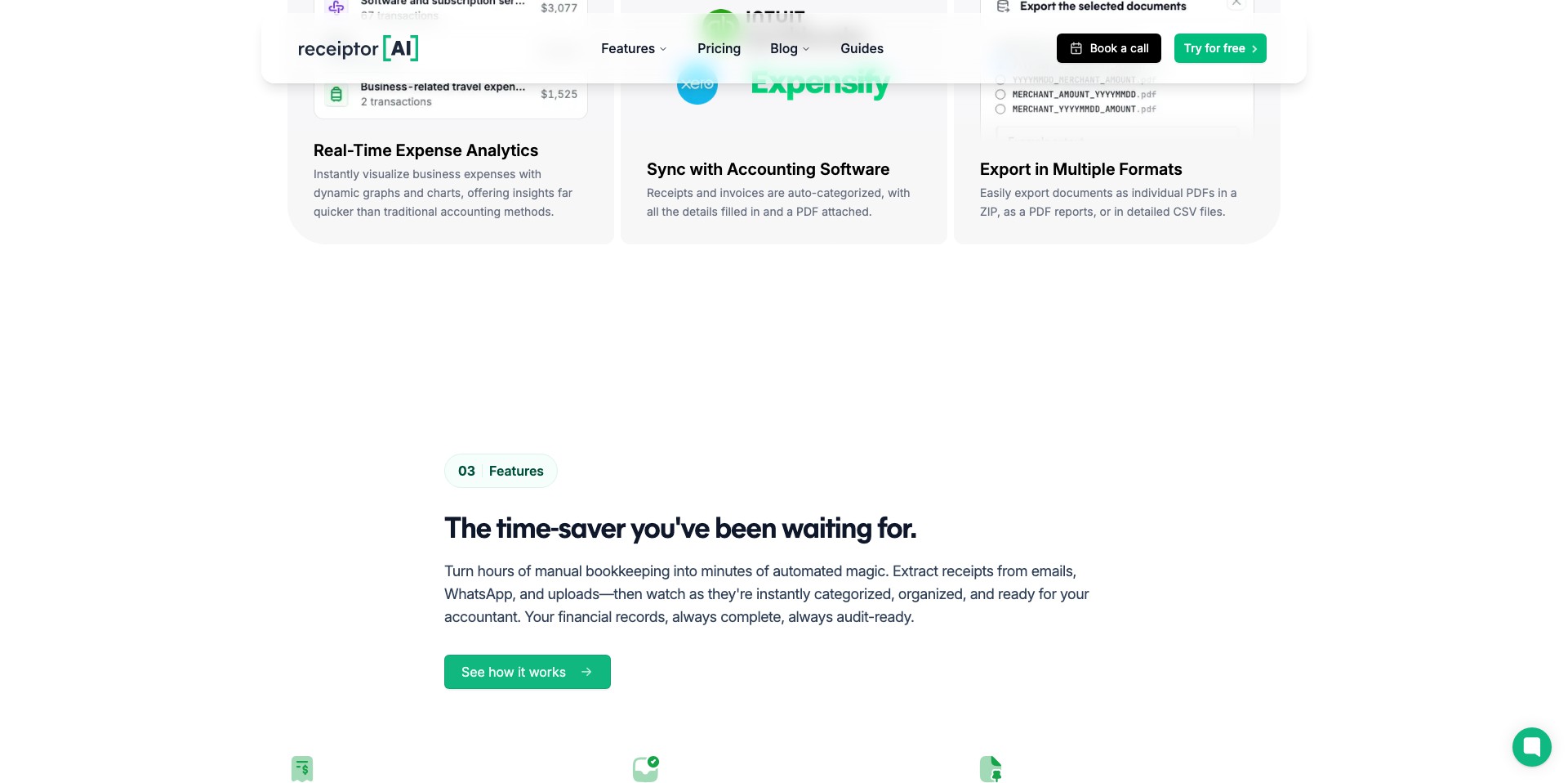 Receiptor Screenshot