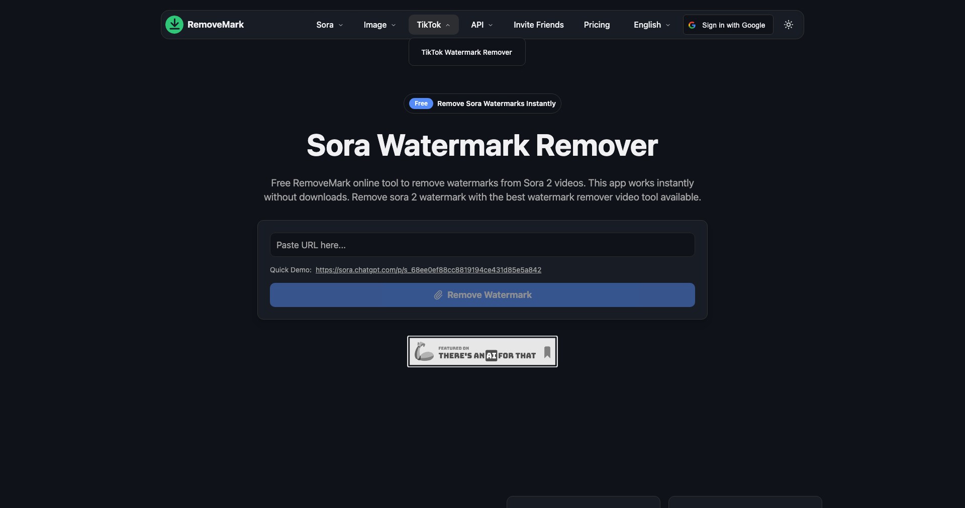 RemoveMark Screenshot