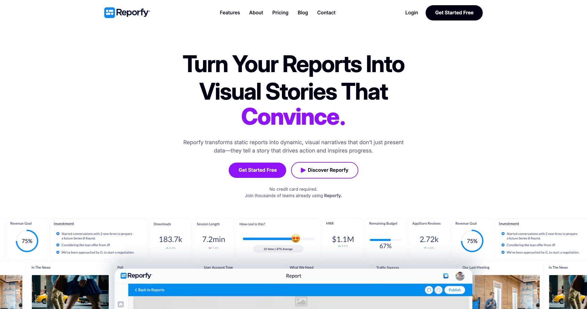 Reporfy Screenshot