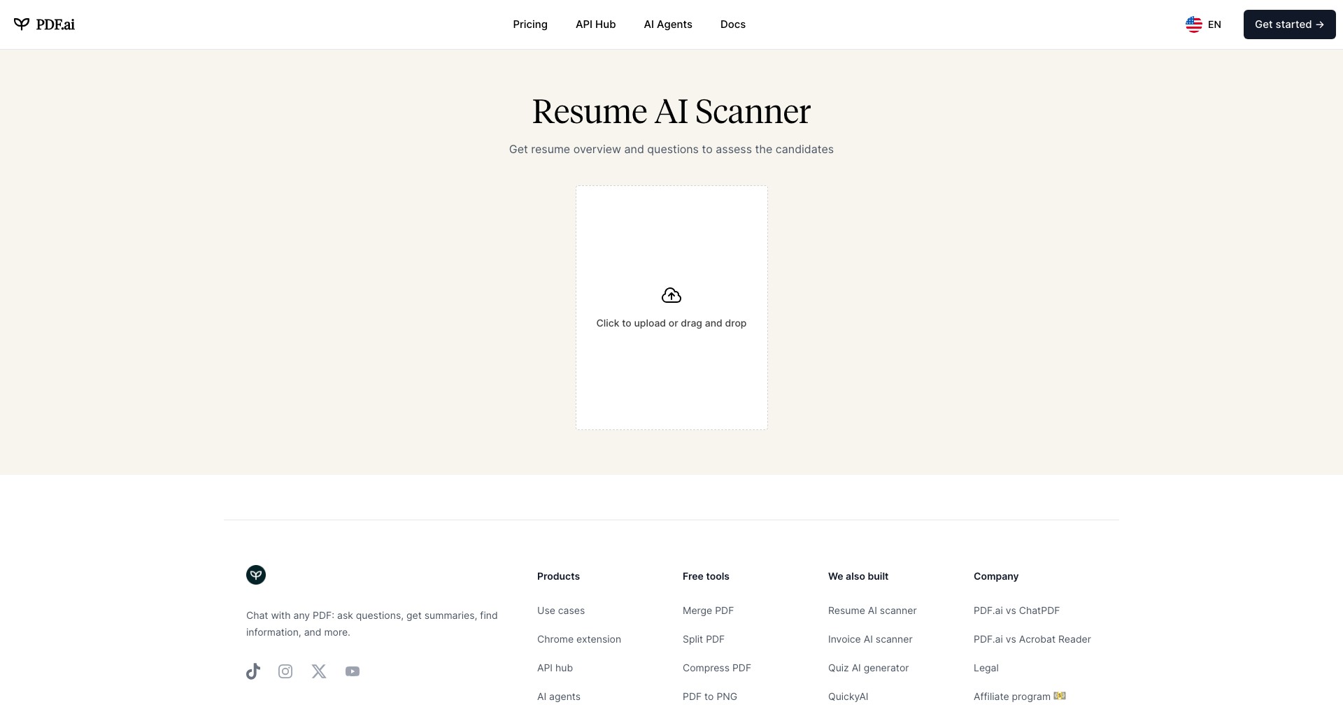 Resume Scanner Screenshot