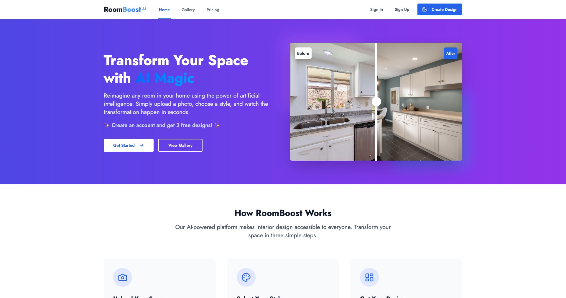 RoomBoost AI Screenshot