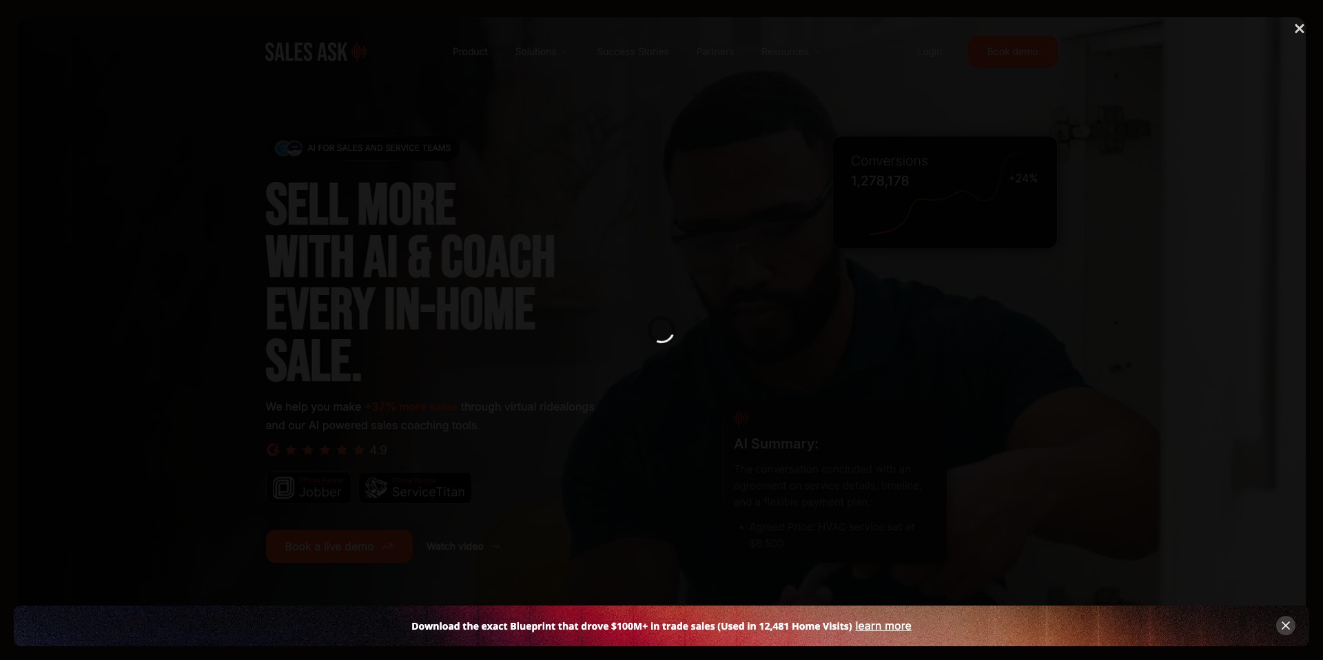 Sales Ask Screenshot