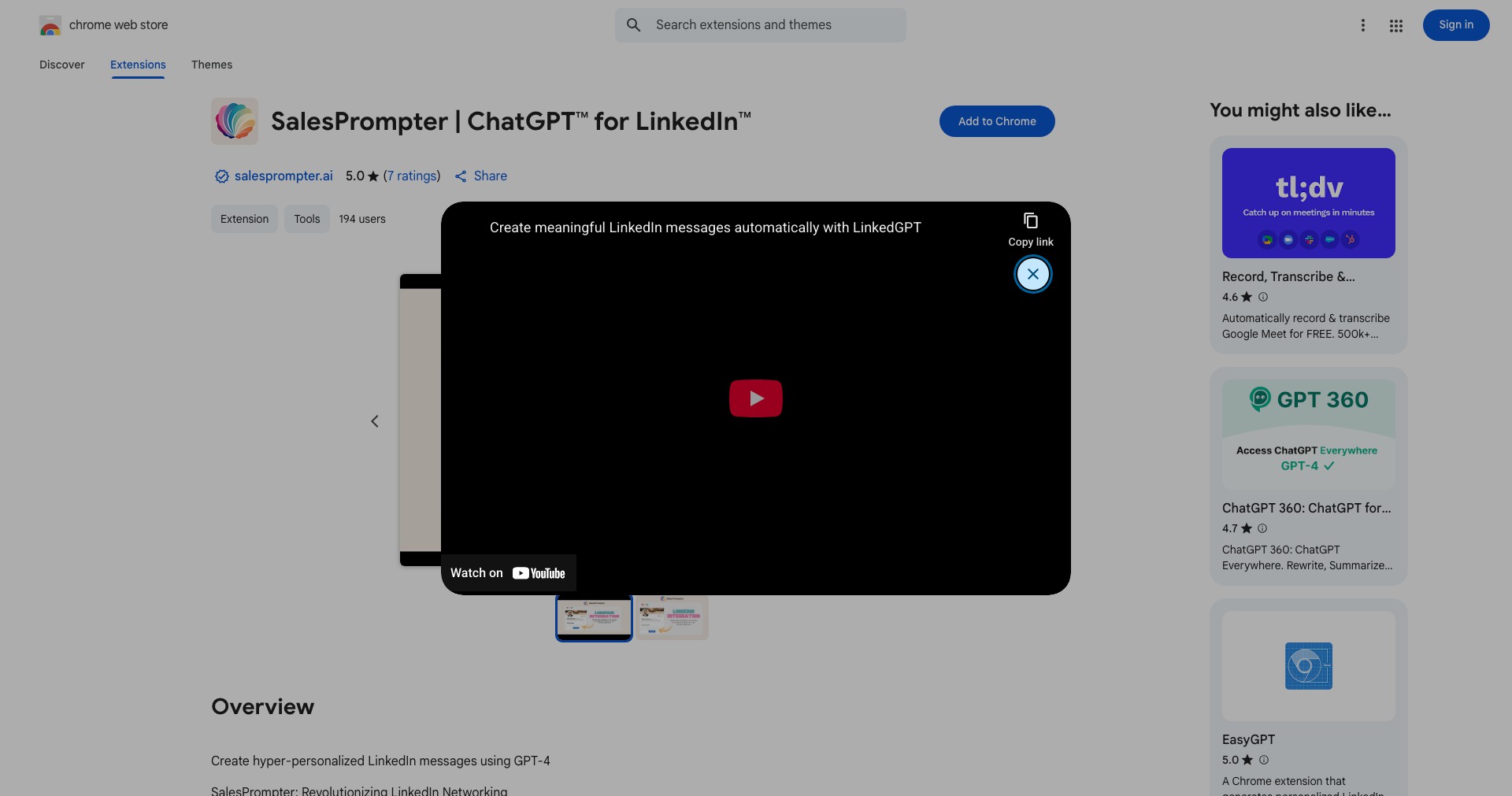 Salesprompter Screenshot