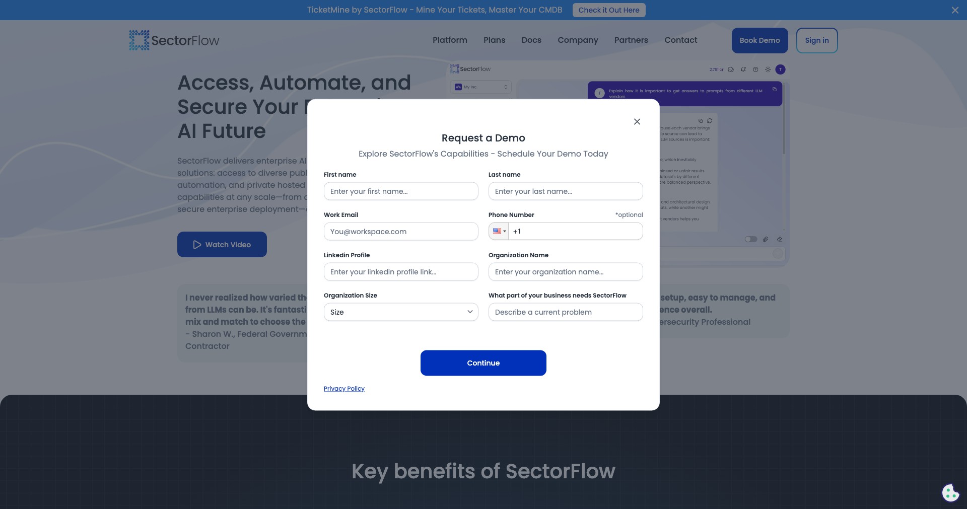 SectorFlow Screenshot