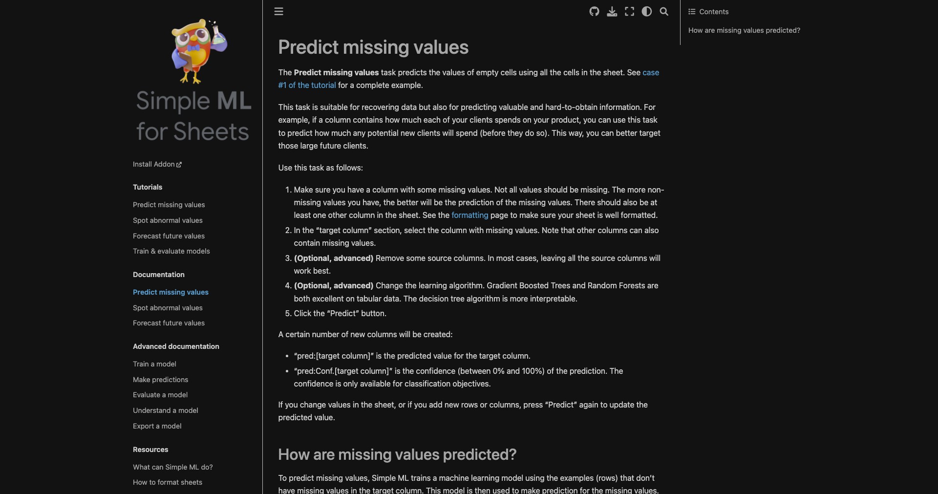 Simple ML Screenshot