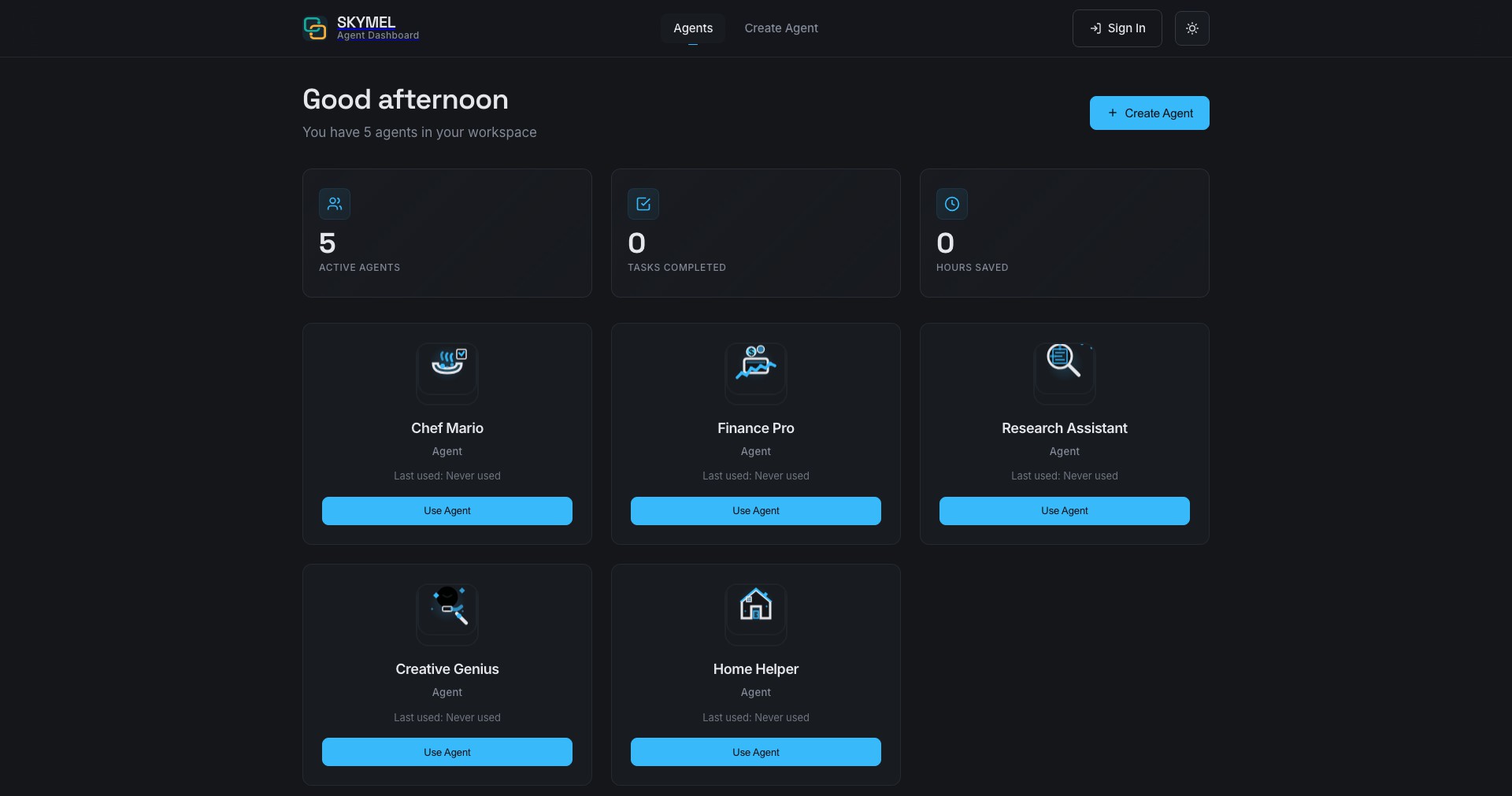 Skymel Screenshot