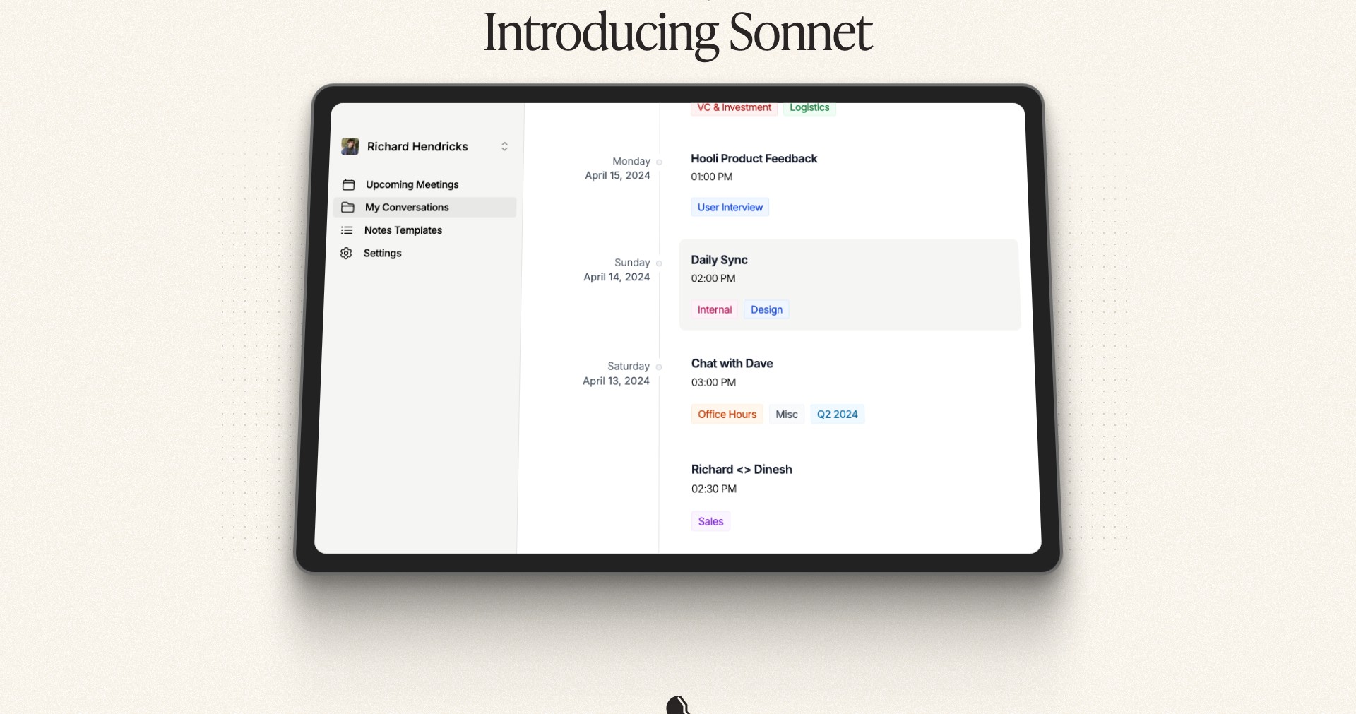 Sonnet AI Screenshot