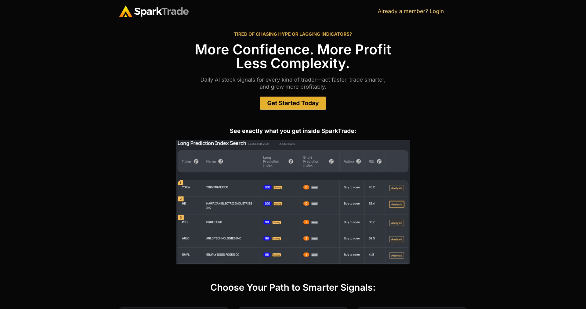 Sparktrade Screenshot