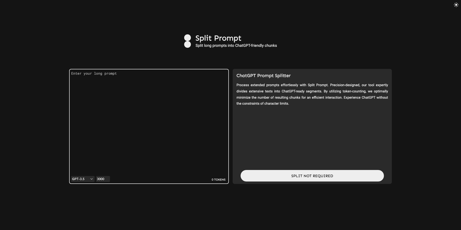 Split Prompt Screenshot