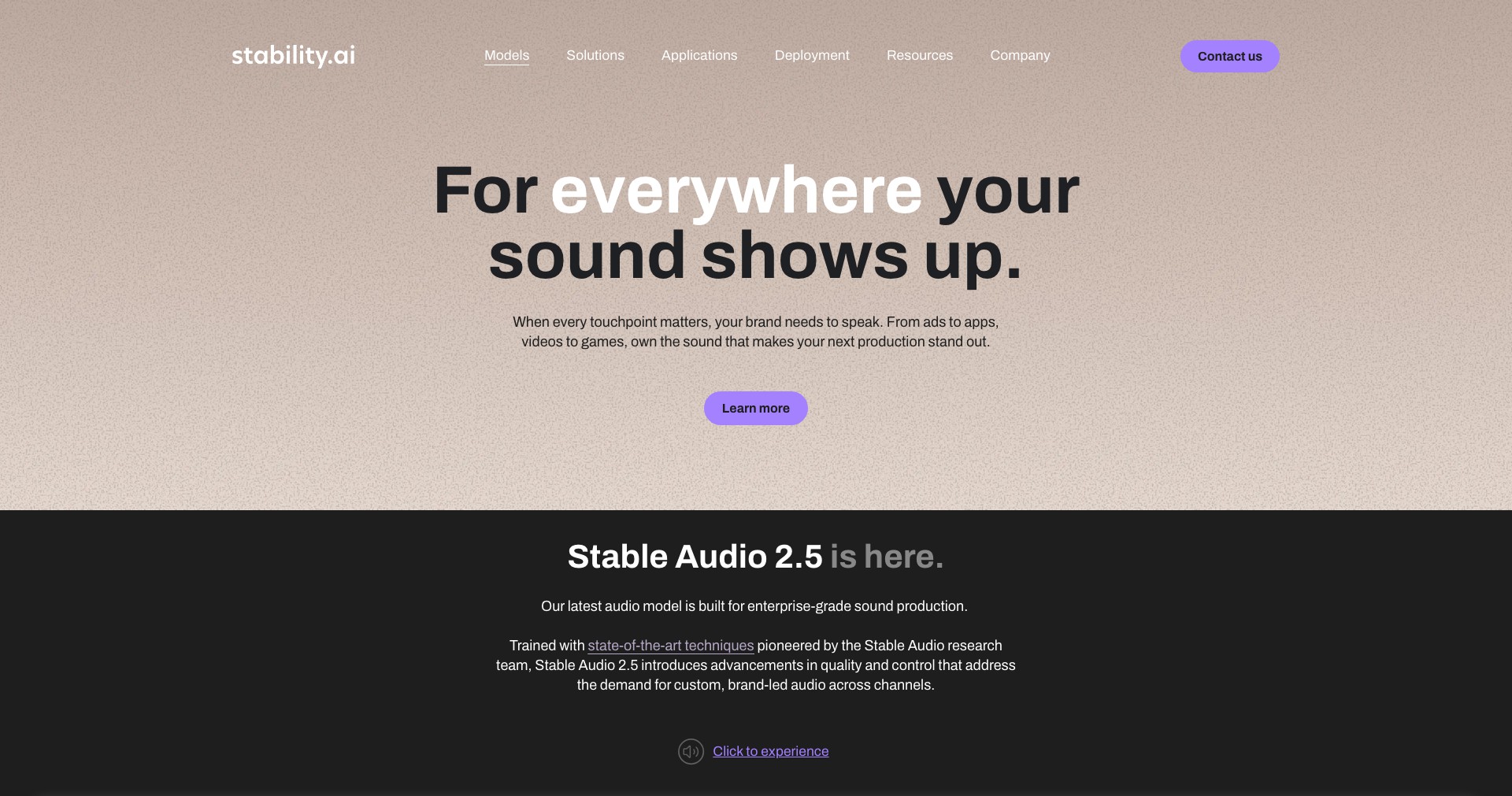 Stable Audio Screenshot